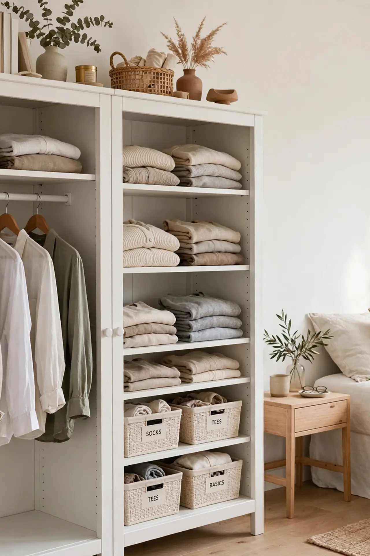 Bookcase Wardrobe Hack