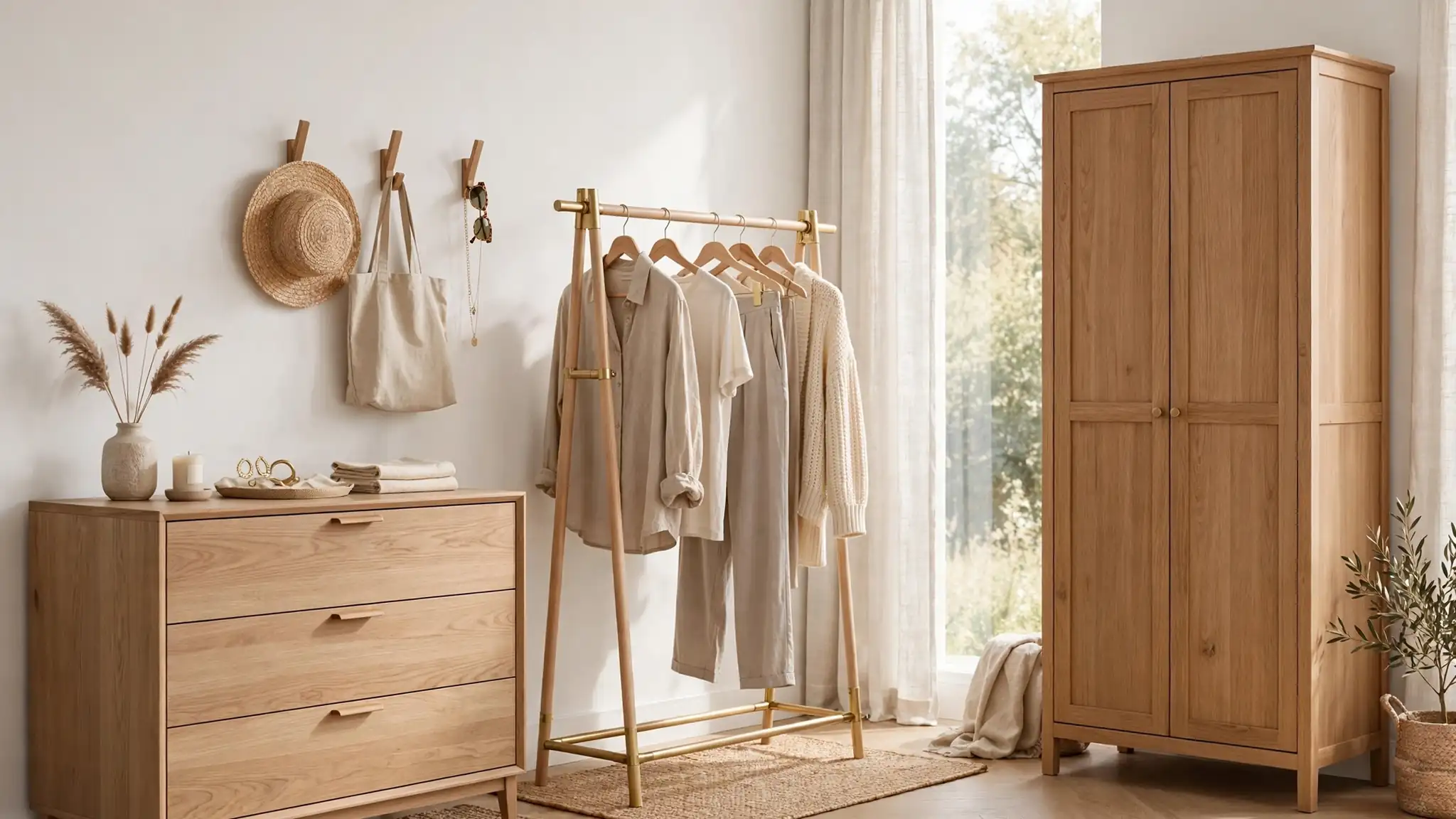 no closet bedroom decor