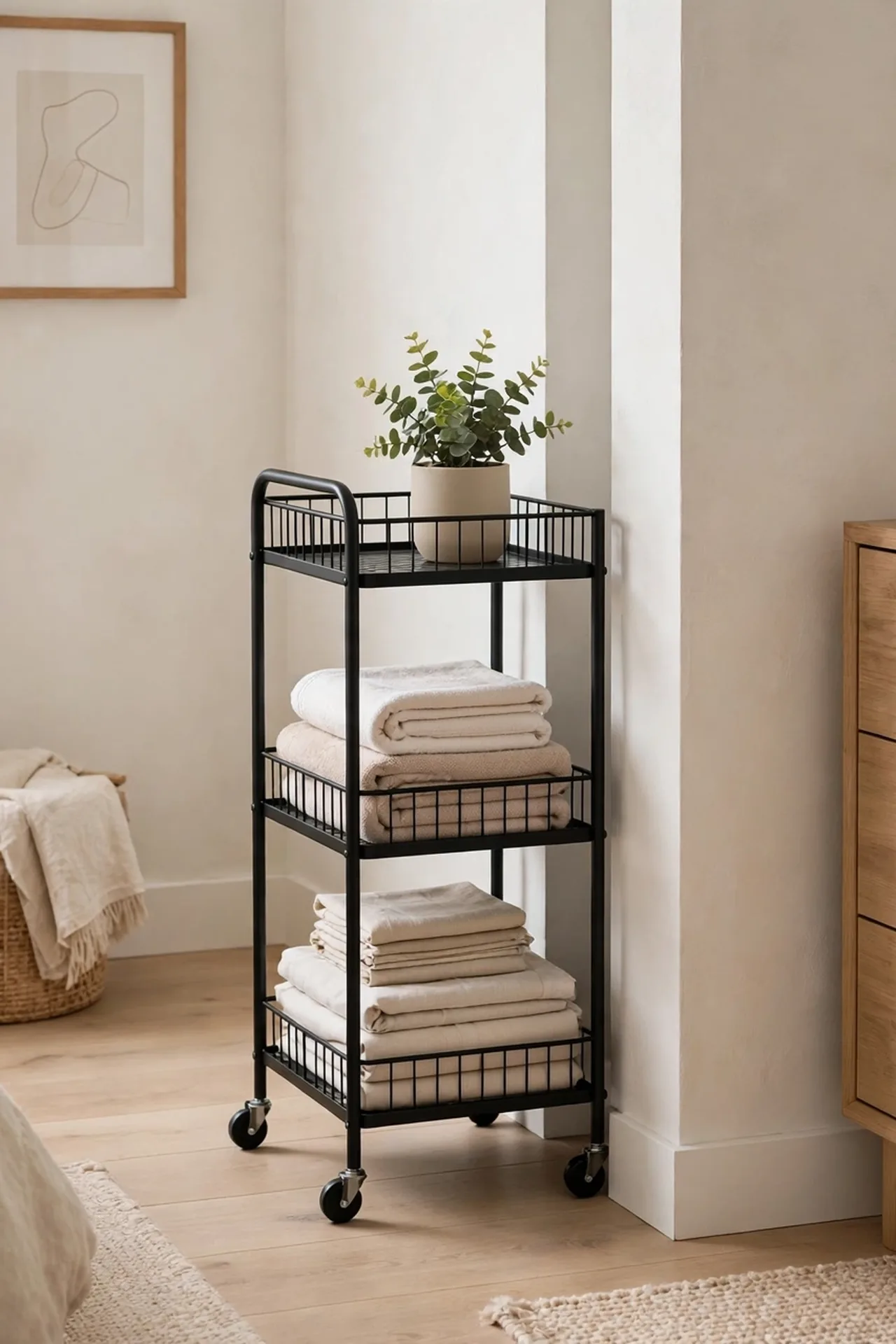 Linen Closet Cart
