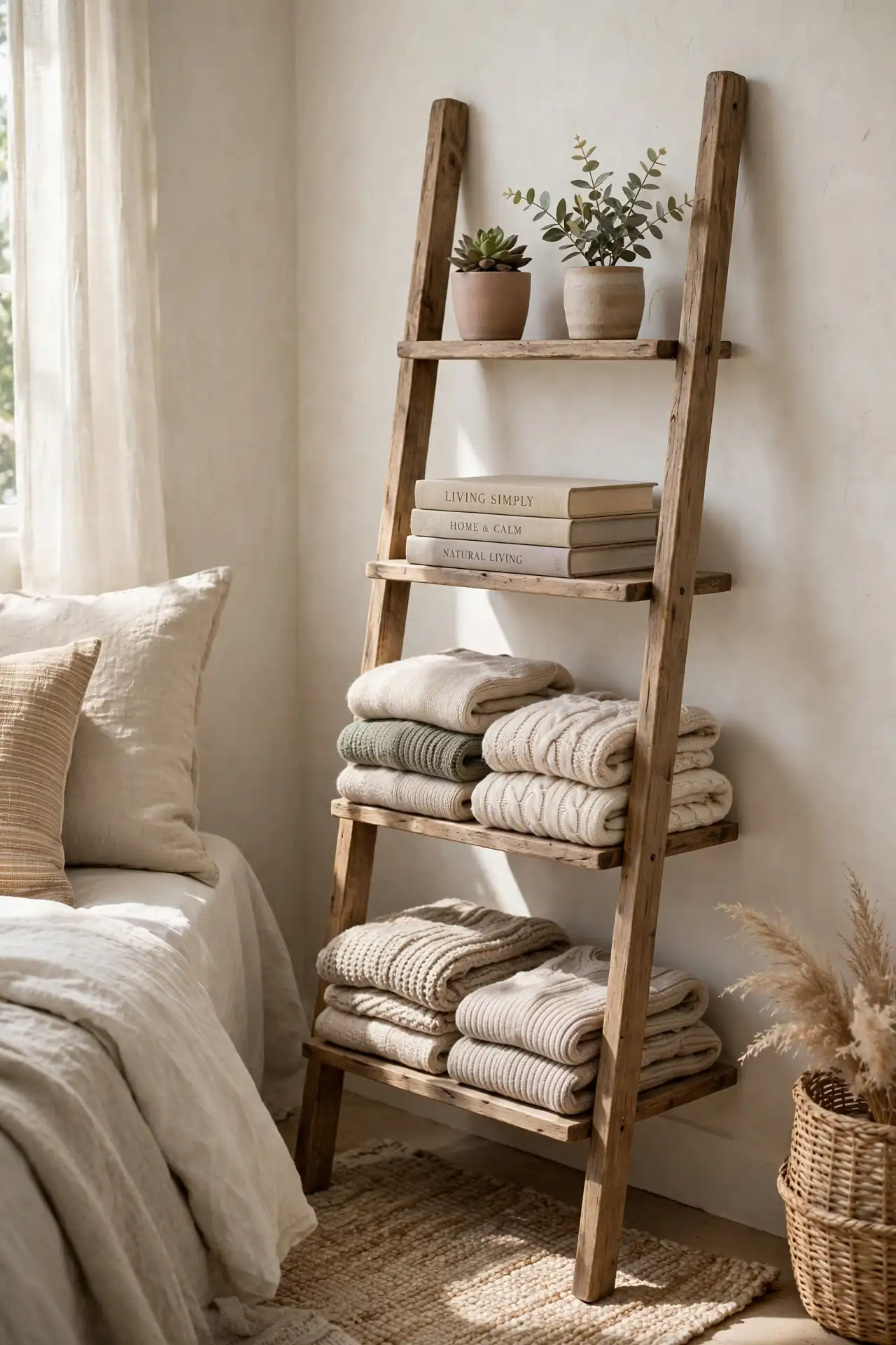 Ladder Shelf Storage
