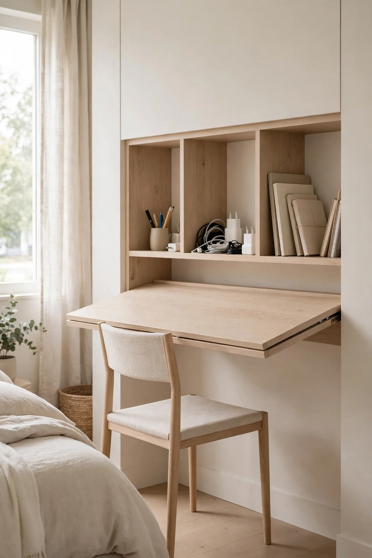 Fold Down Desk Storage