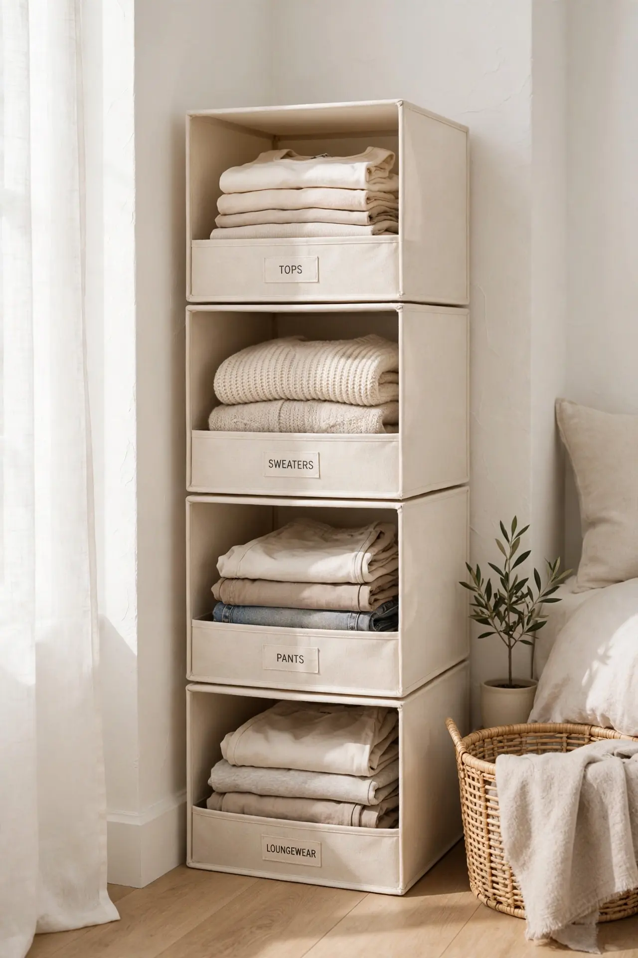 Stackable Fabric Cubes