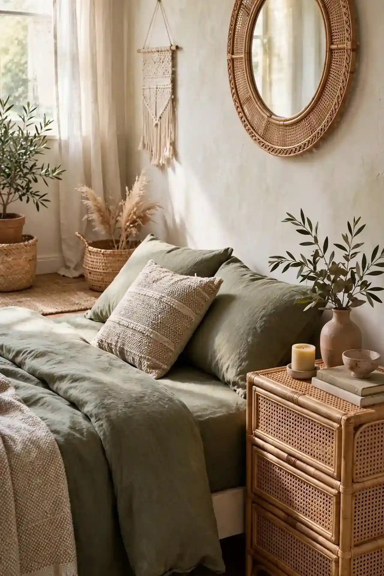 Rattan Nightstand Style