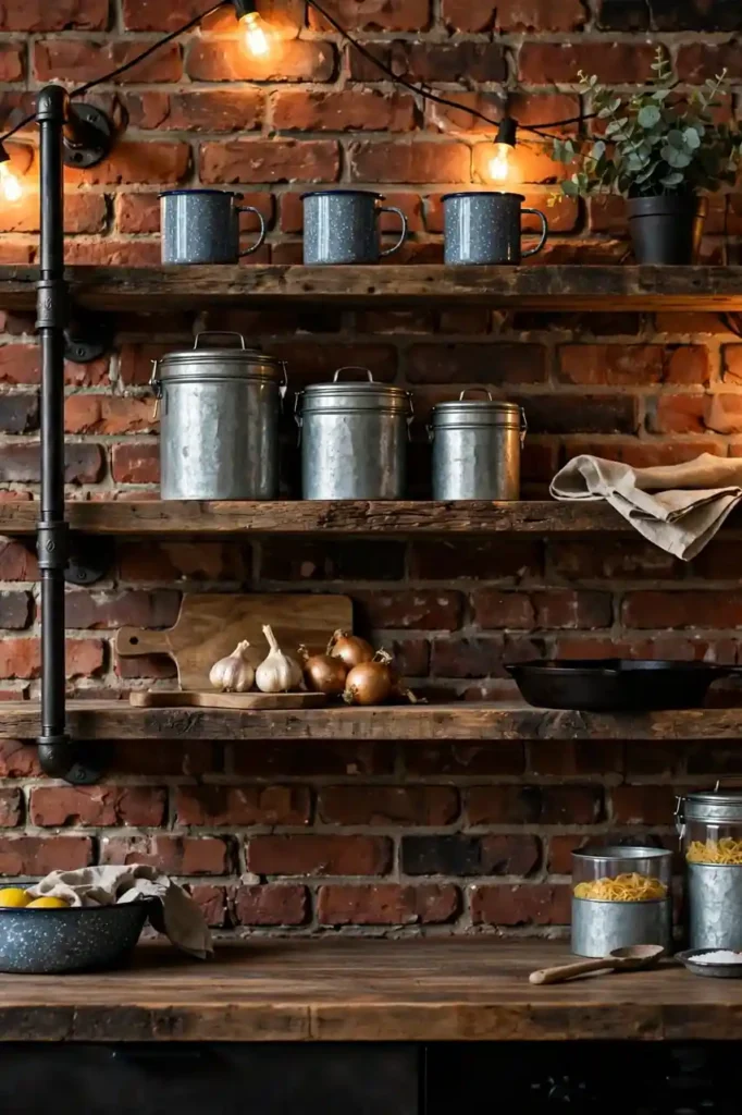 Industrial Pipe Shelves