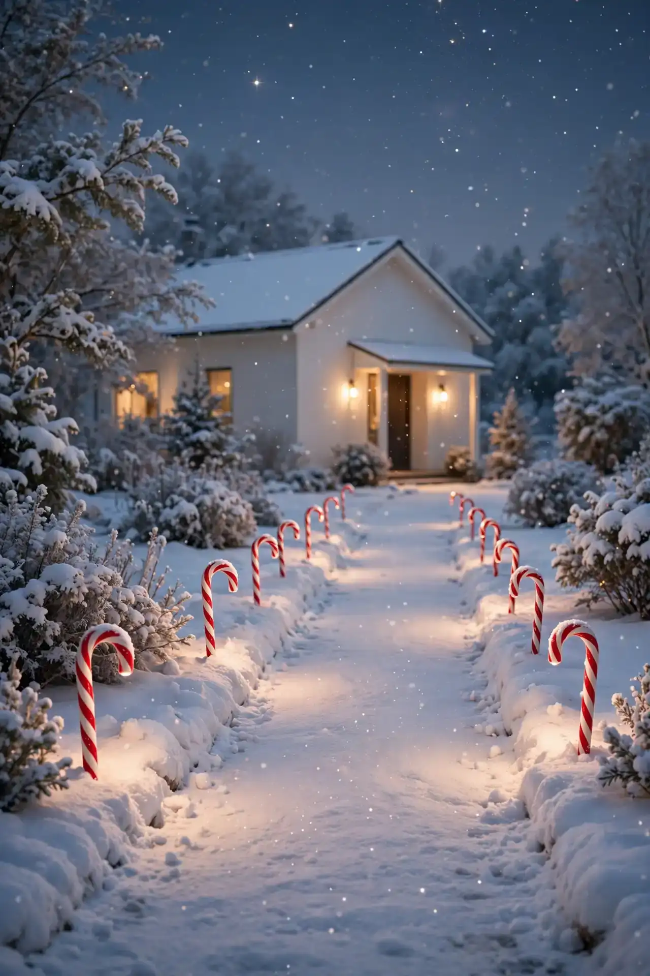 Candy Cane Driveway Markers