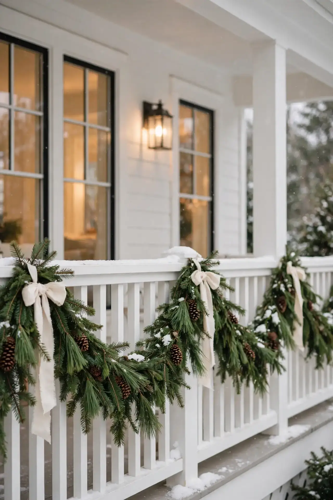 Evergreen Swag Railings