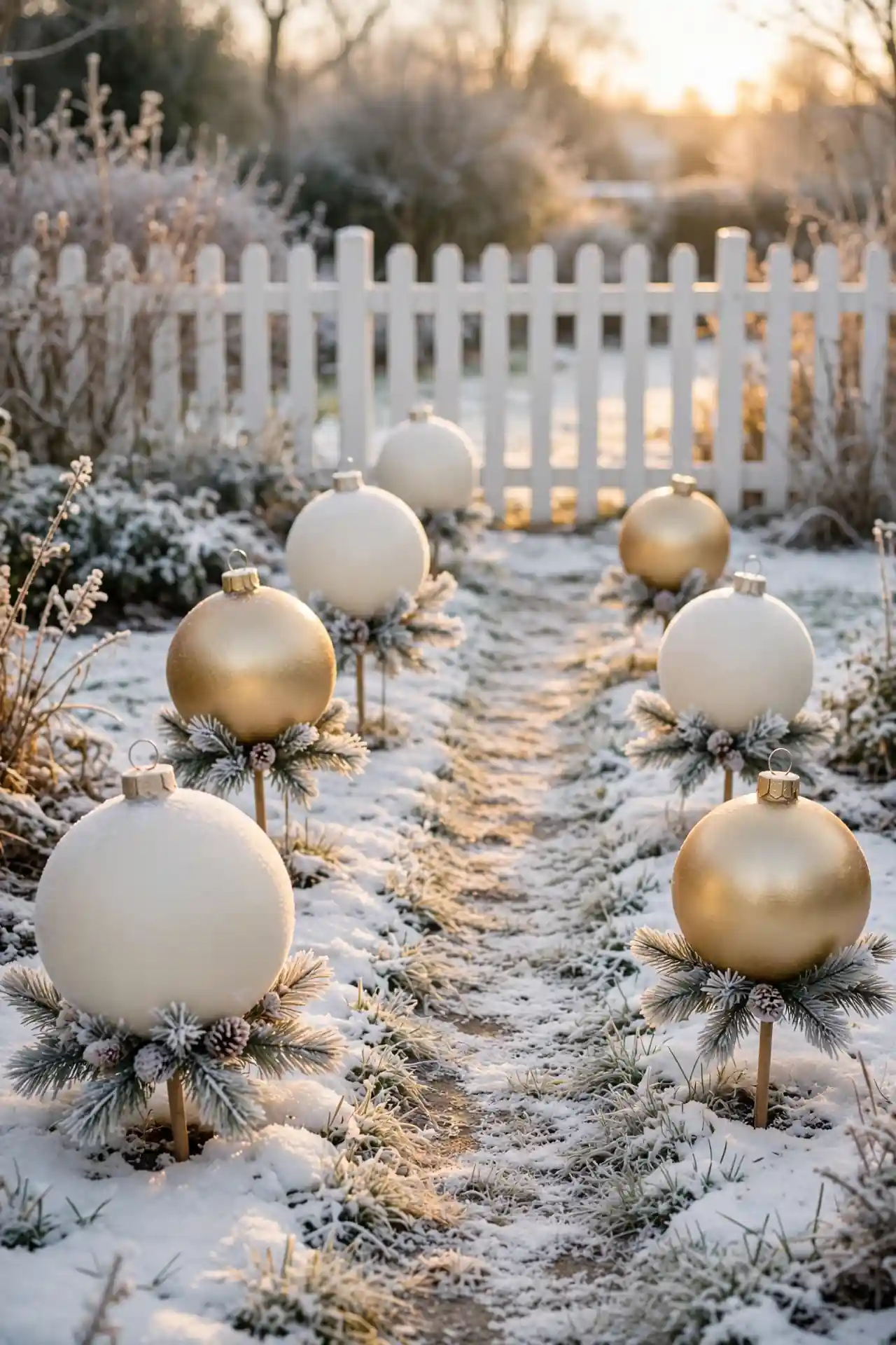 Oversized Ornament Pathway