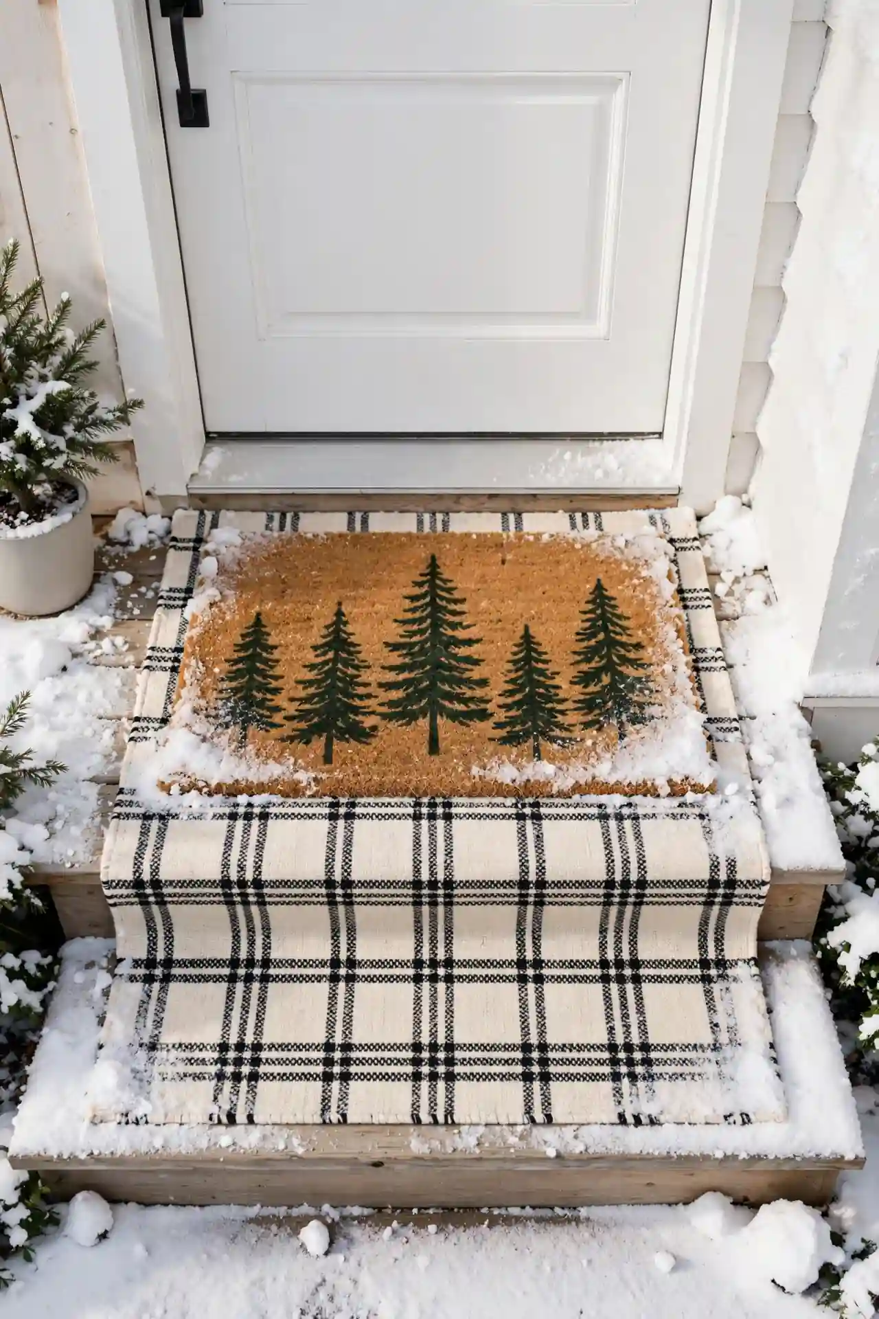 Welcoming Doormat Stack