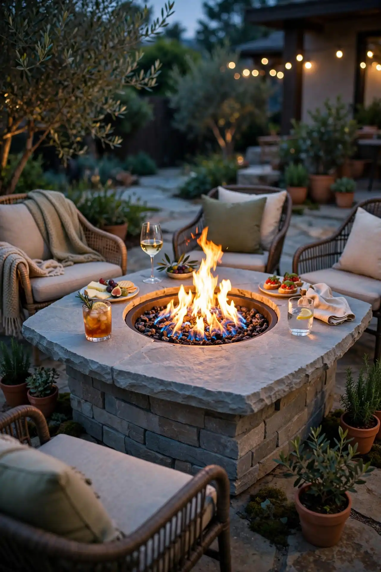 Fire Pit Table Combo