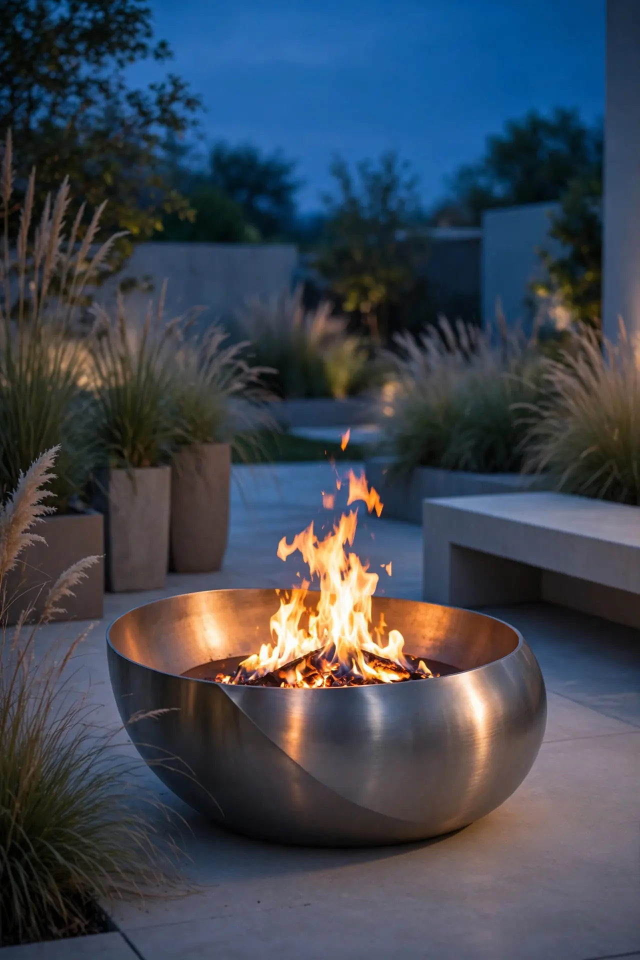 Modern Bowl Fire Feature