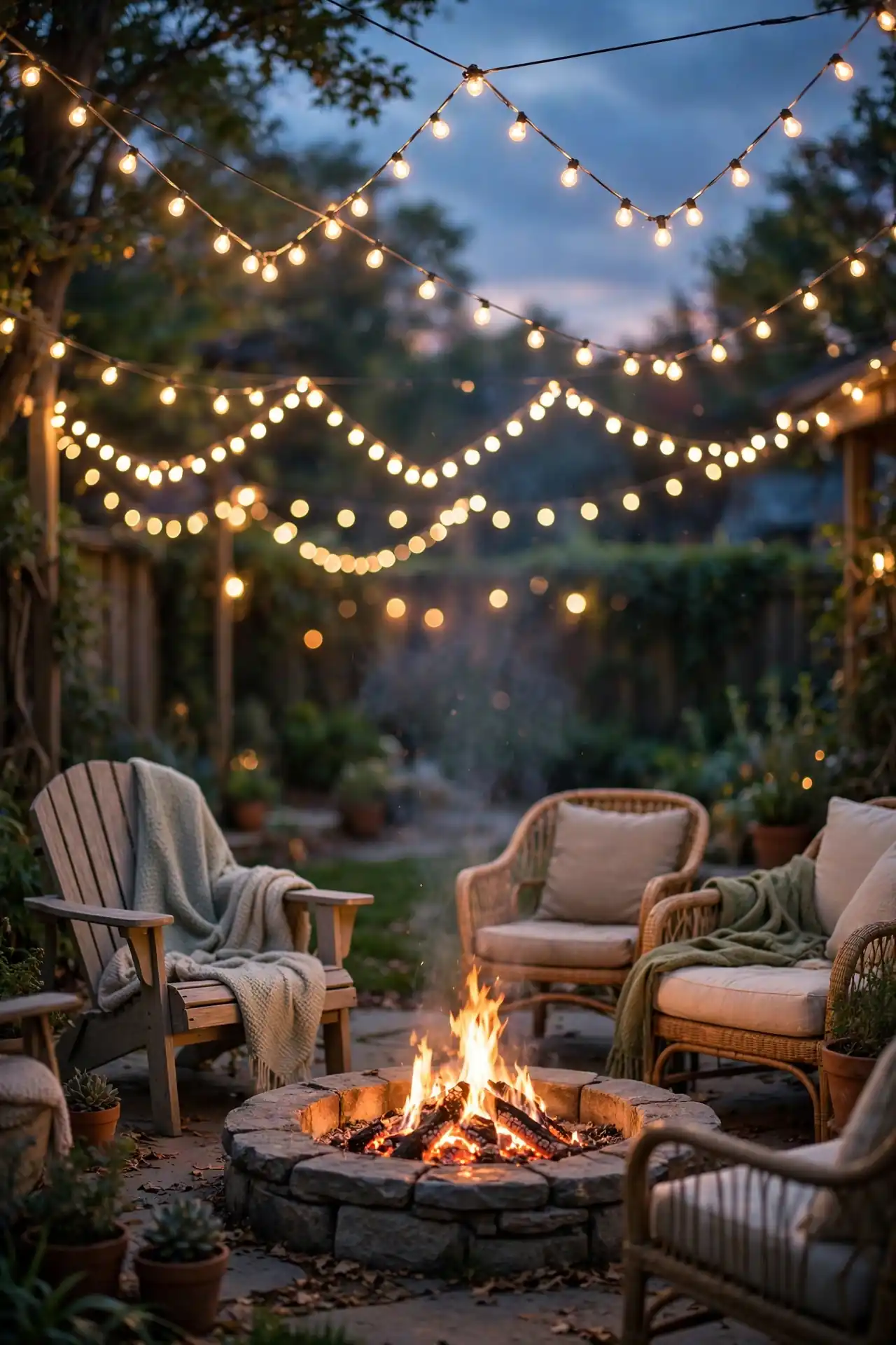 String Light Canopy Glow