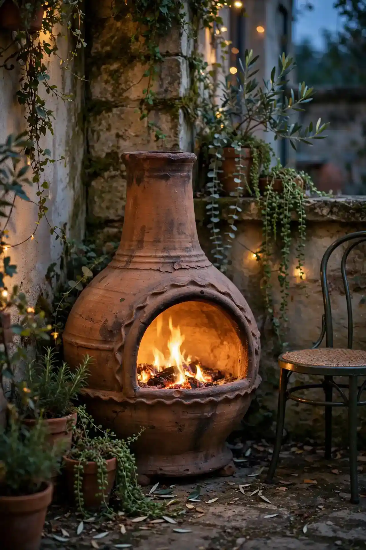 Vintage Chiminea Corner