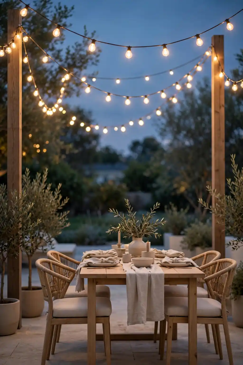 2. String Light Canopy