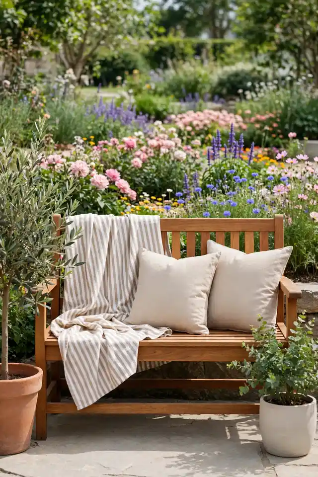 17. Garden Bench Styling