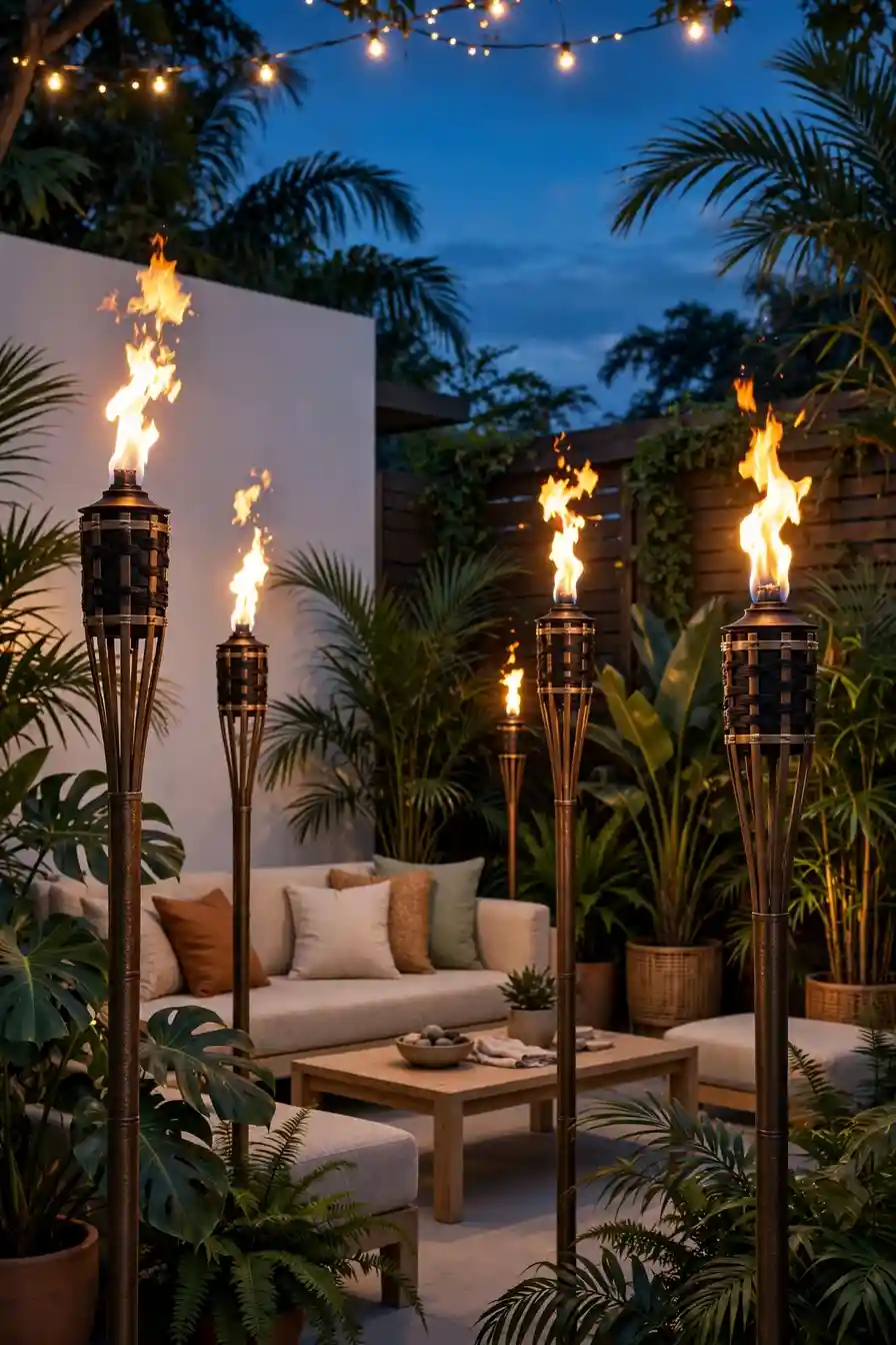 19. Tiki Torch Ambiance