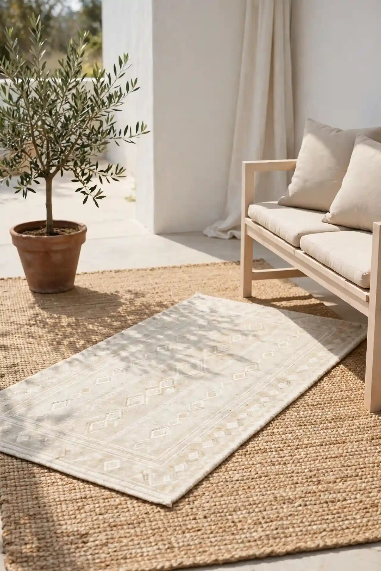 Layered Neutral Jute Pair