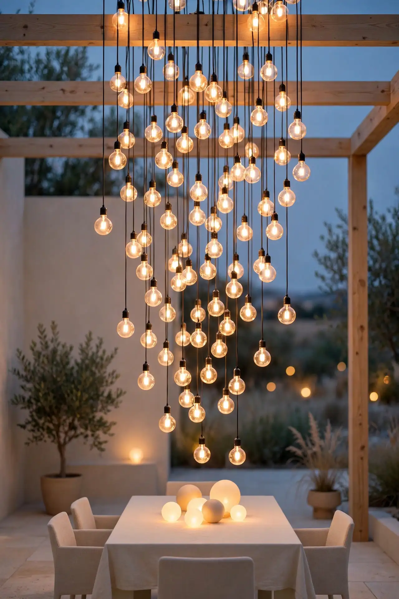 Globe Bulb Cascade