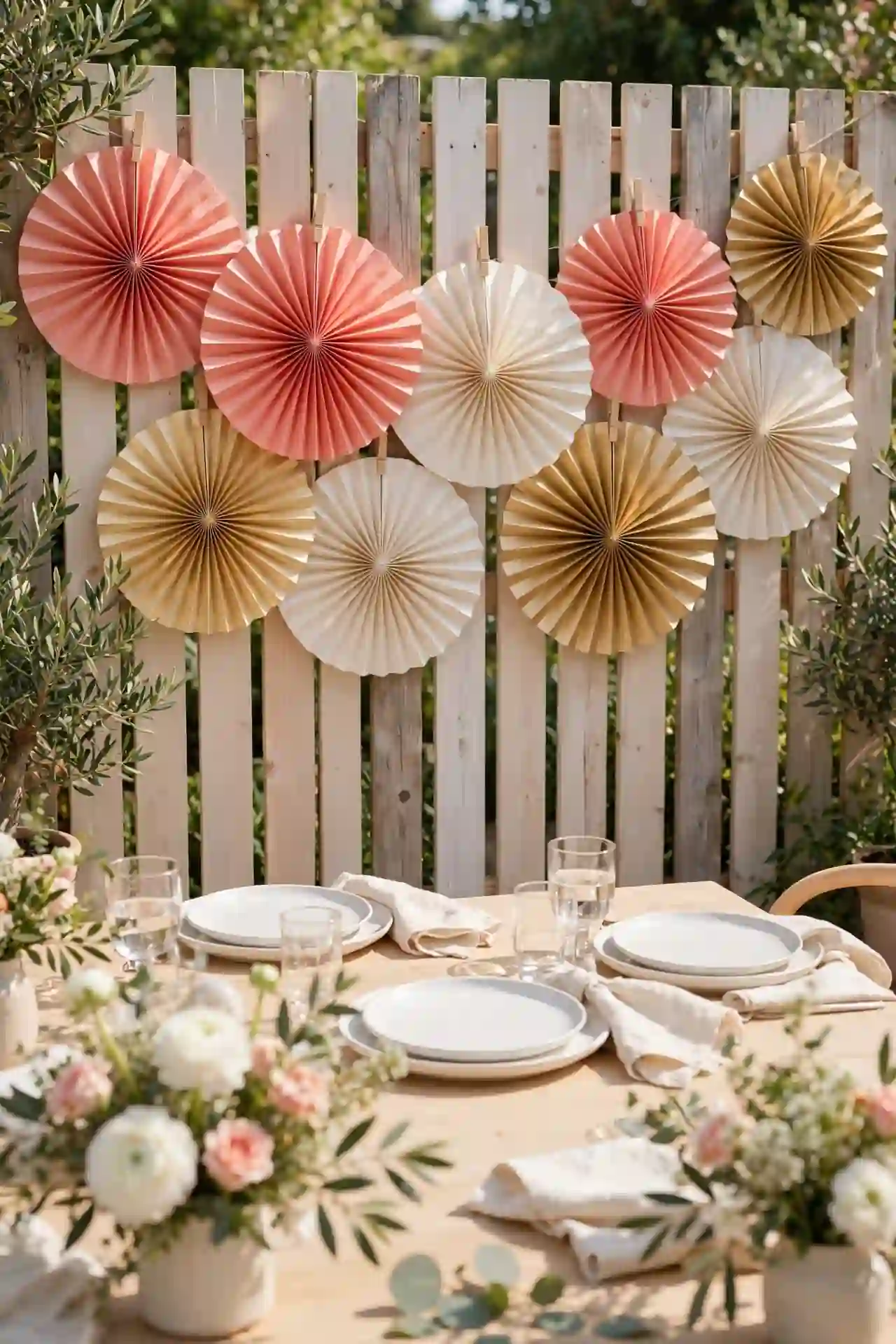Paper Fan Backdrop