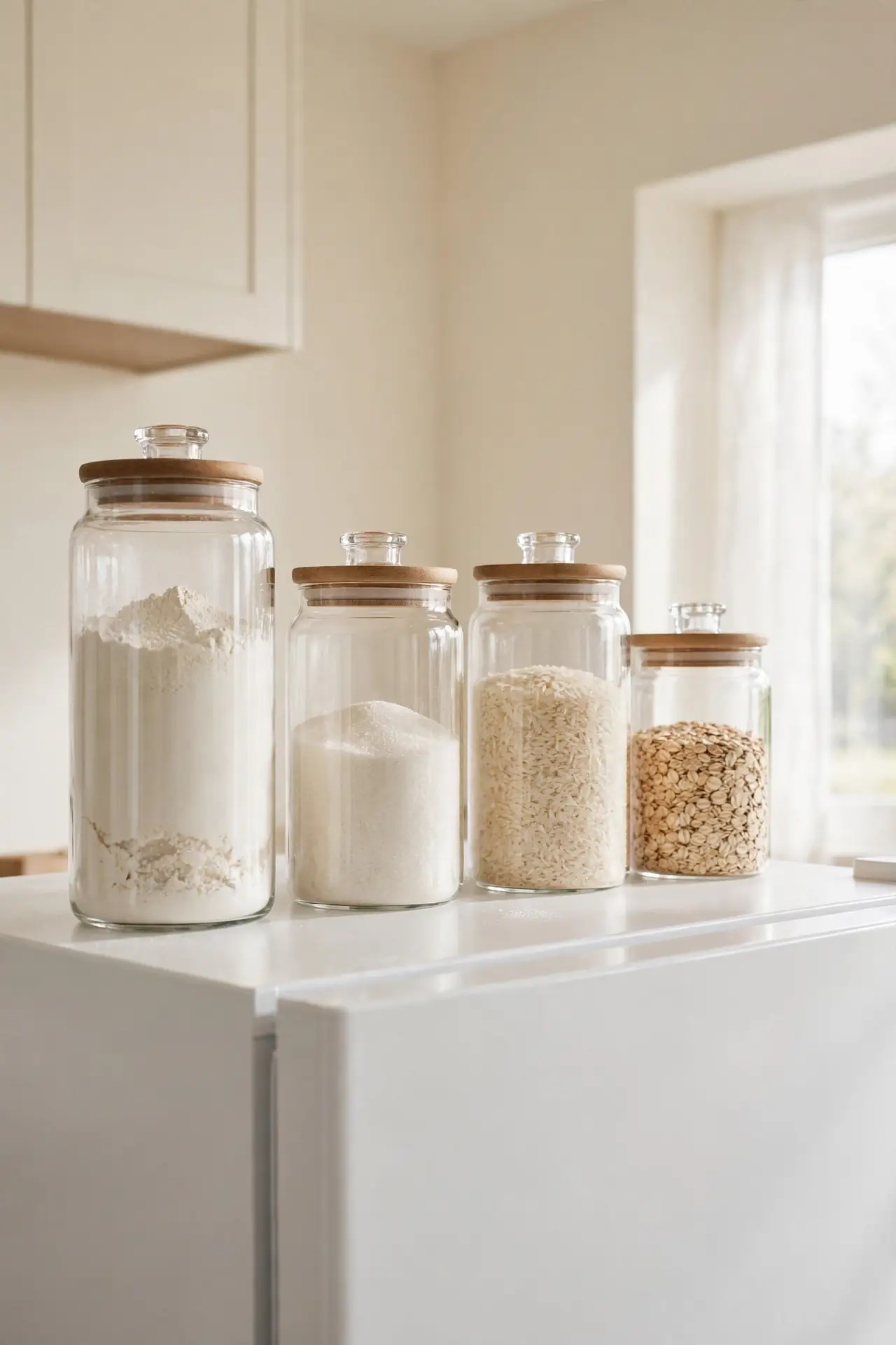 Glass Canister Row