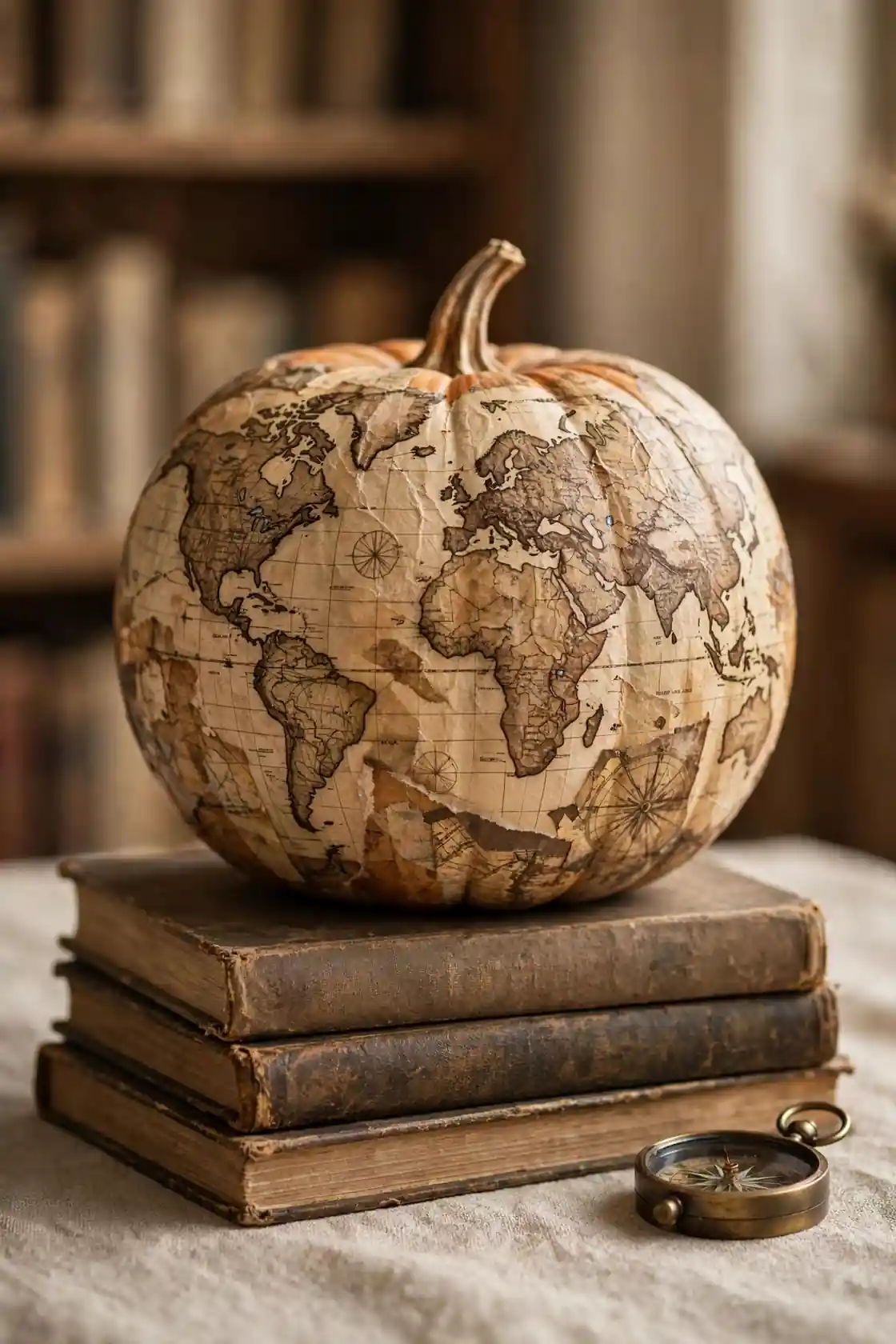 Vintage Map Decoupage