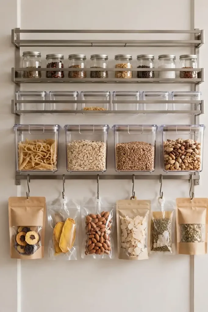 Charming pantry door organization