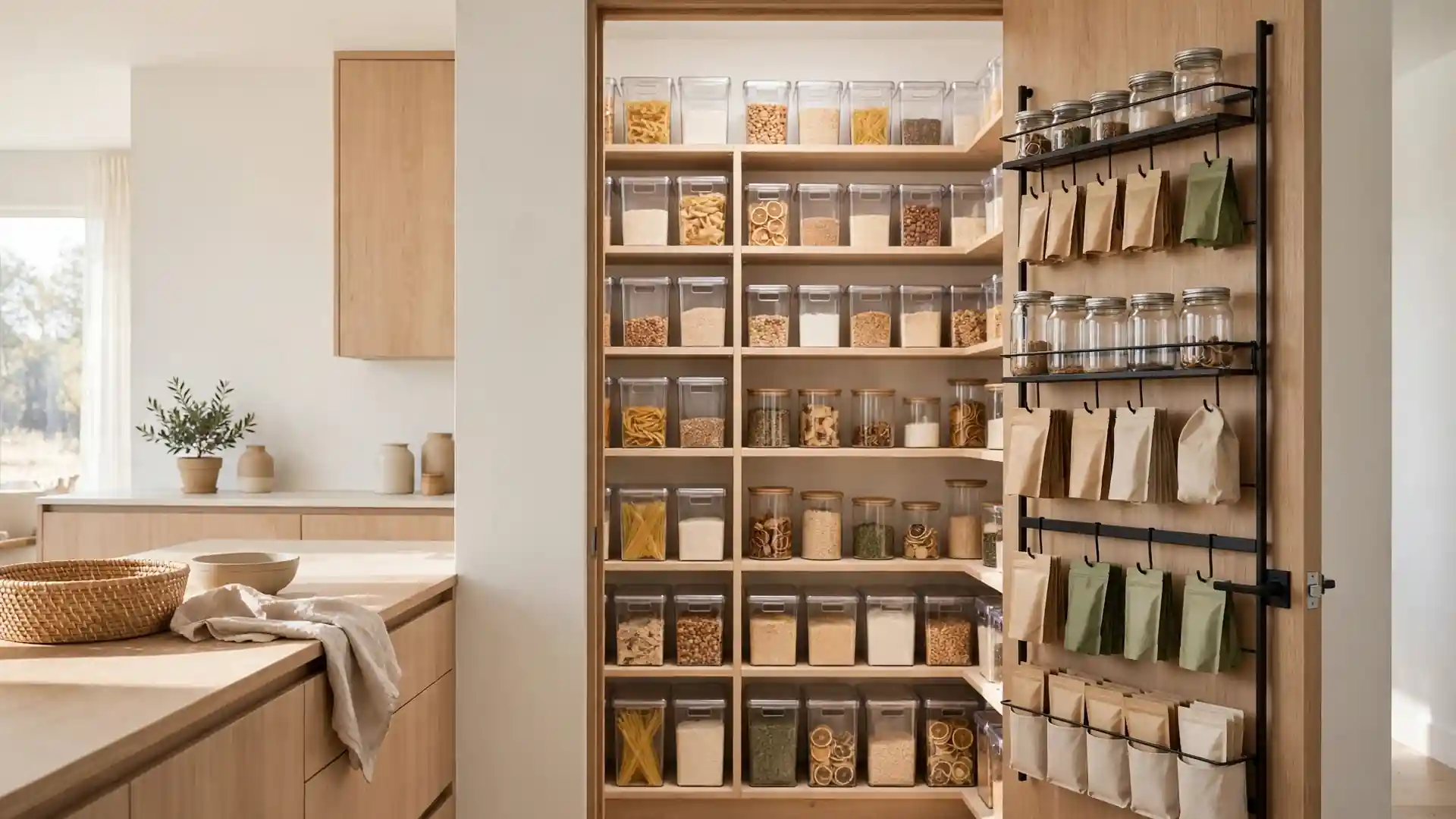 pantry door organization