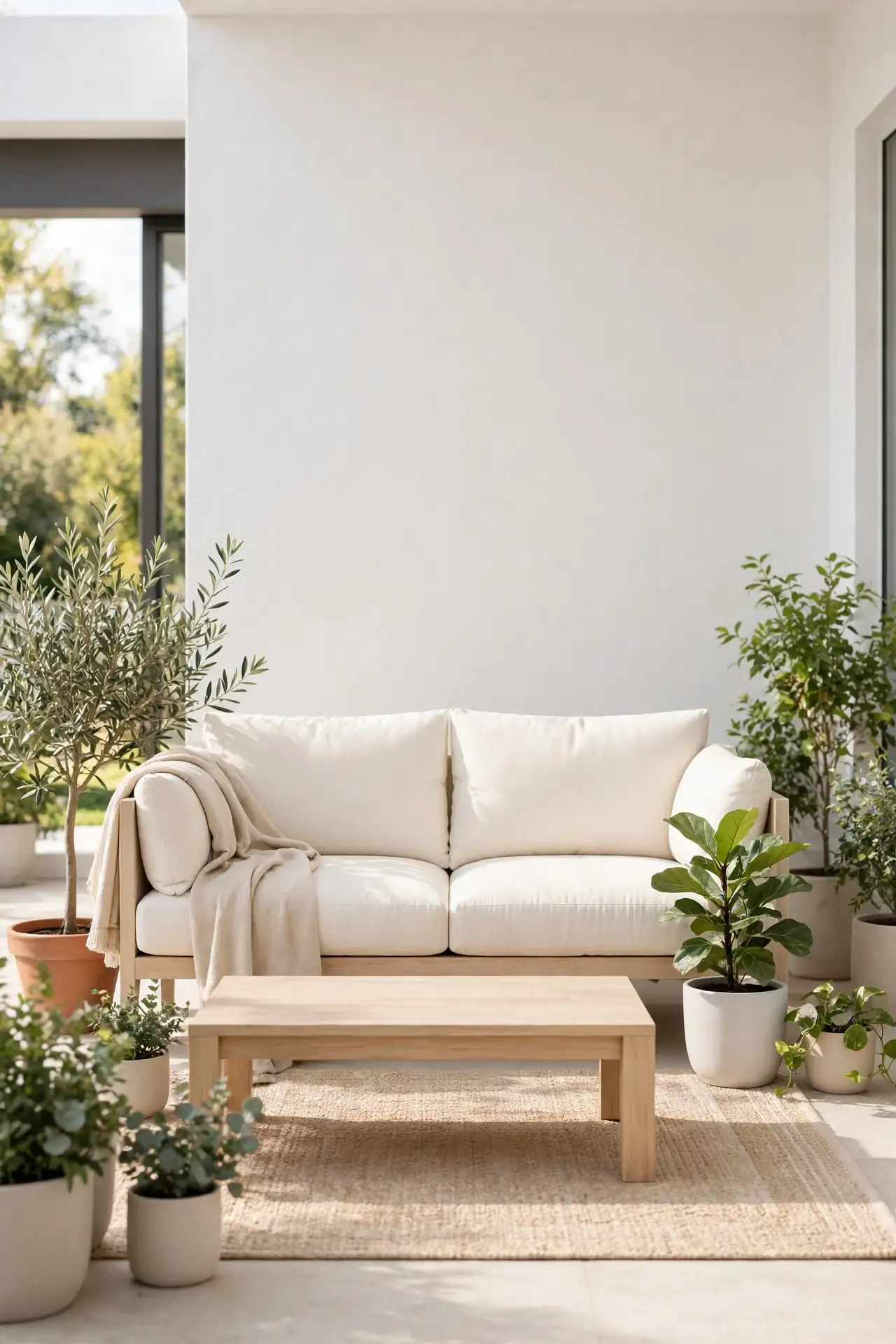 Neutral Lounge Setup
