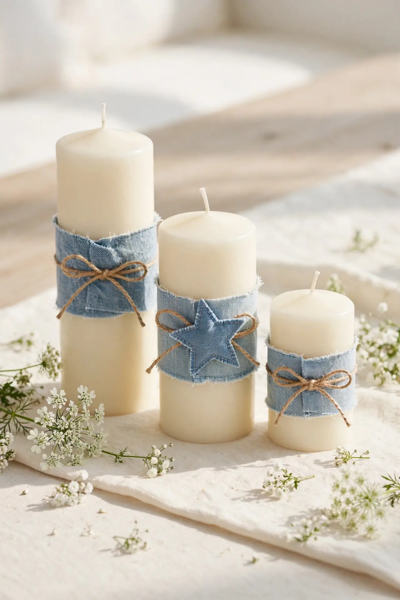 Denim Candle Wraps