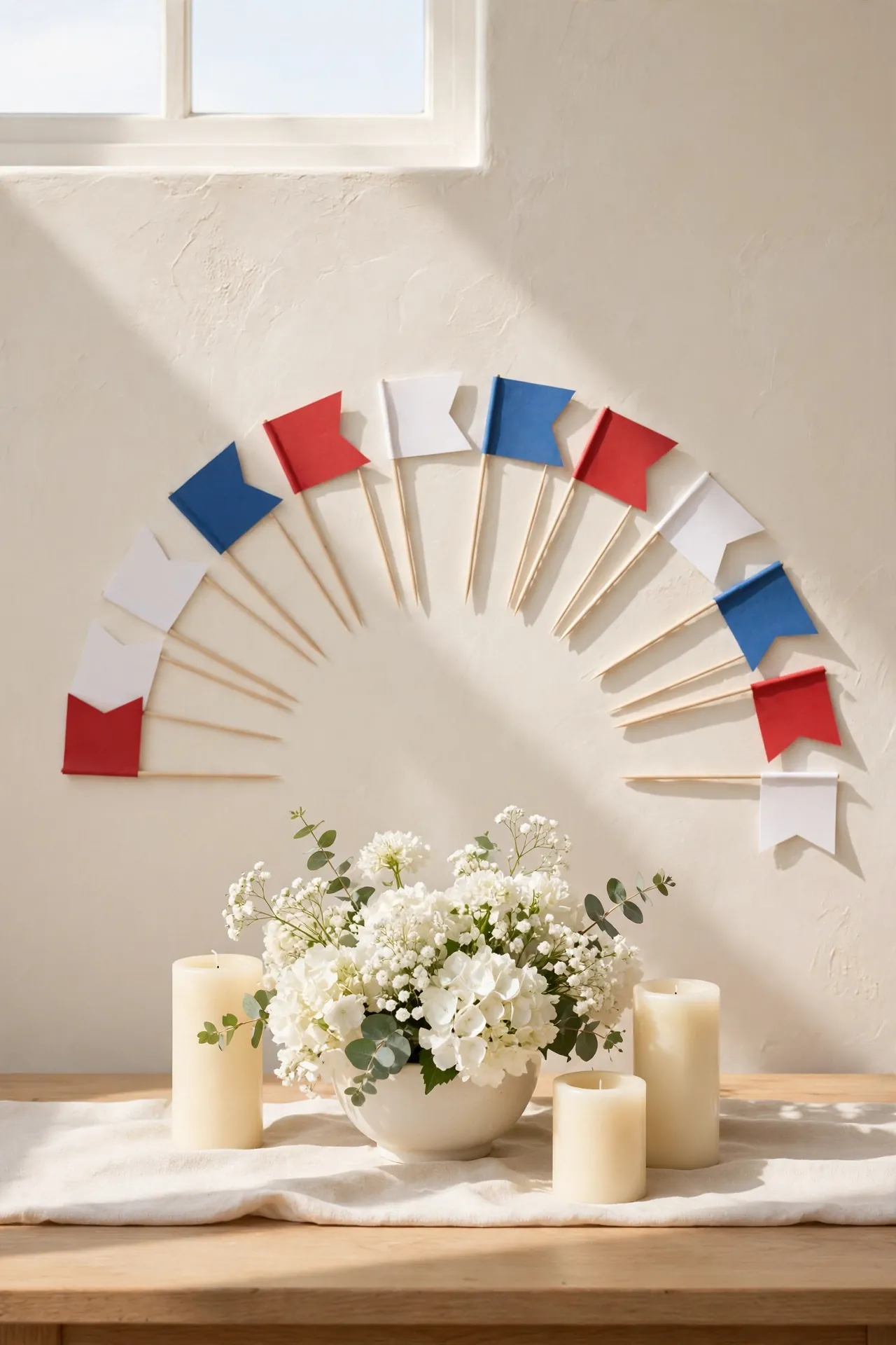 Flag Fan Backdrop