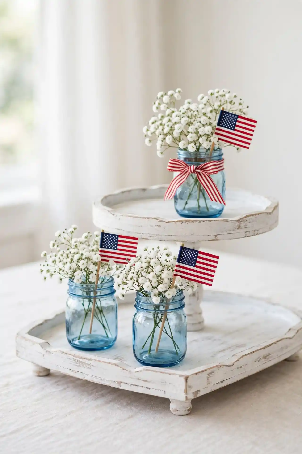 Blue Mason Jars