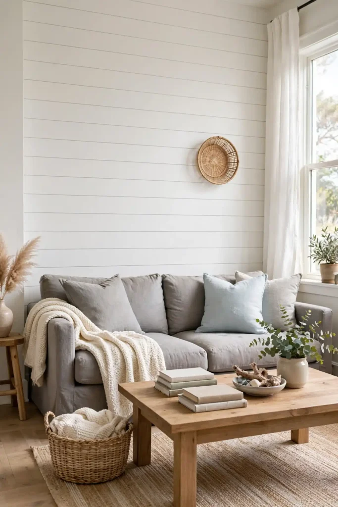 Faux Shiplap Walls