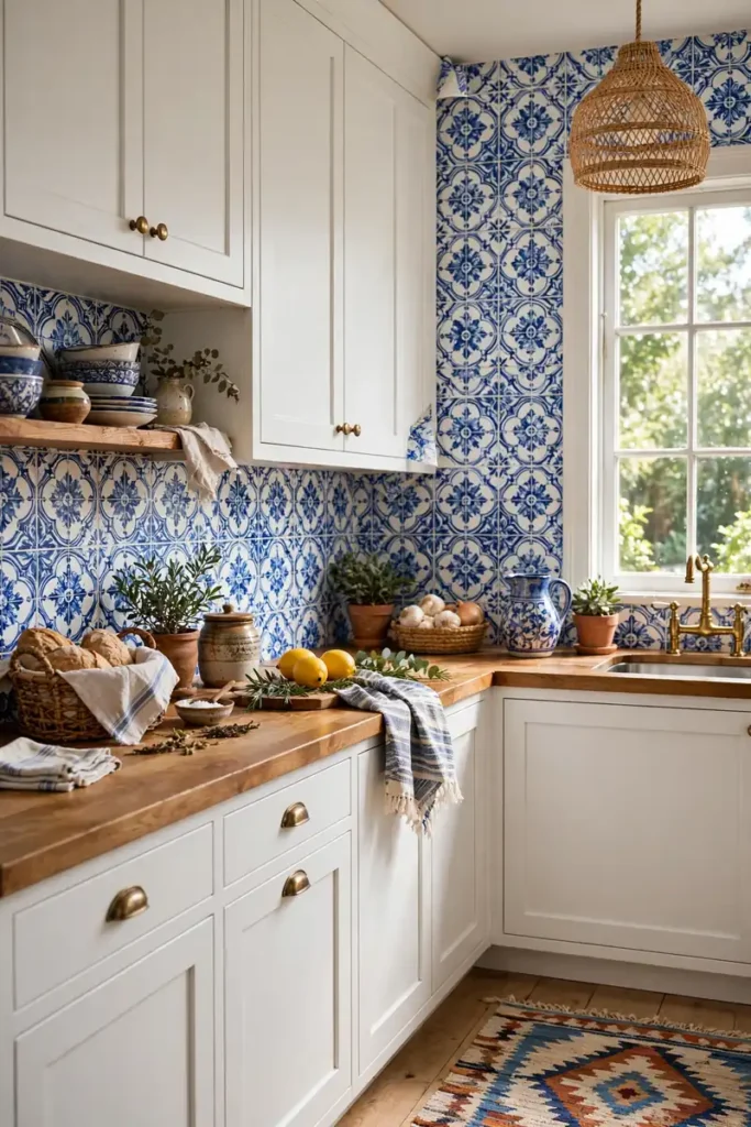 Faux Tile Backsplash