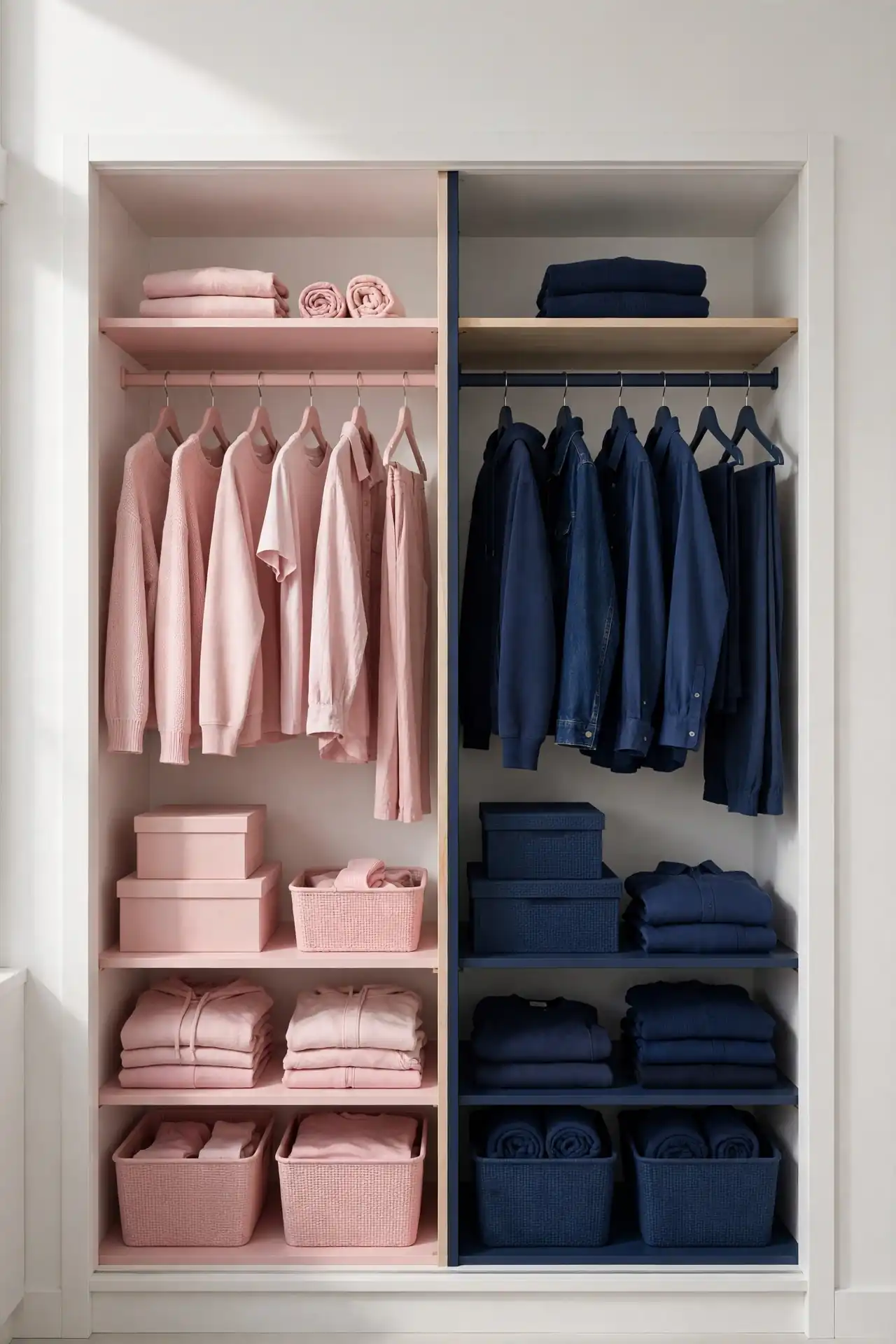Split Closet Colors