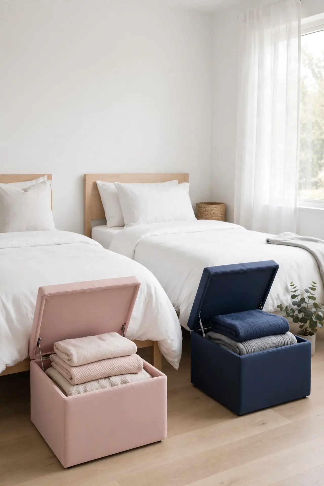 Storage Ottoman Duo