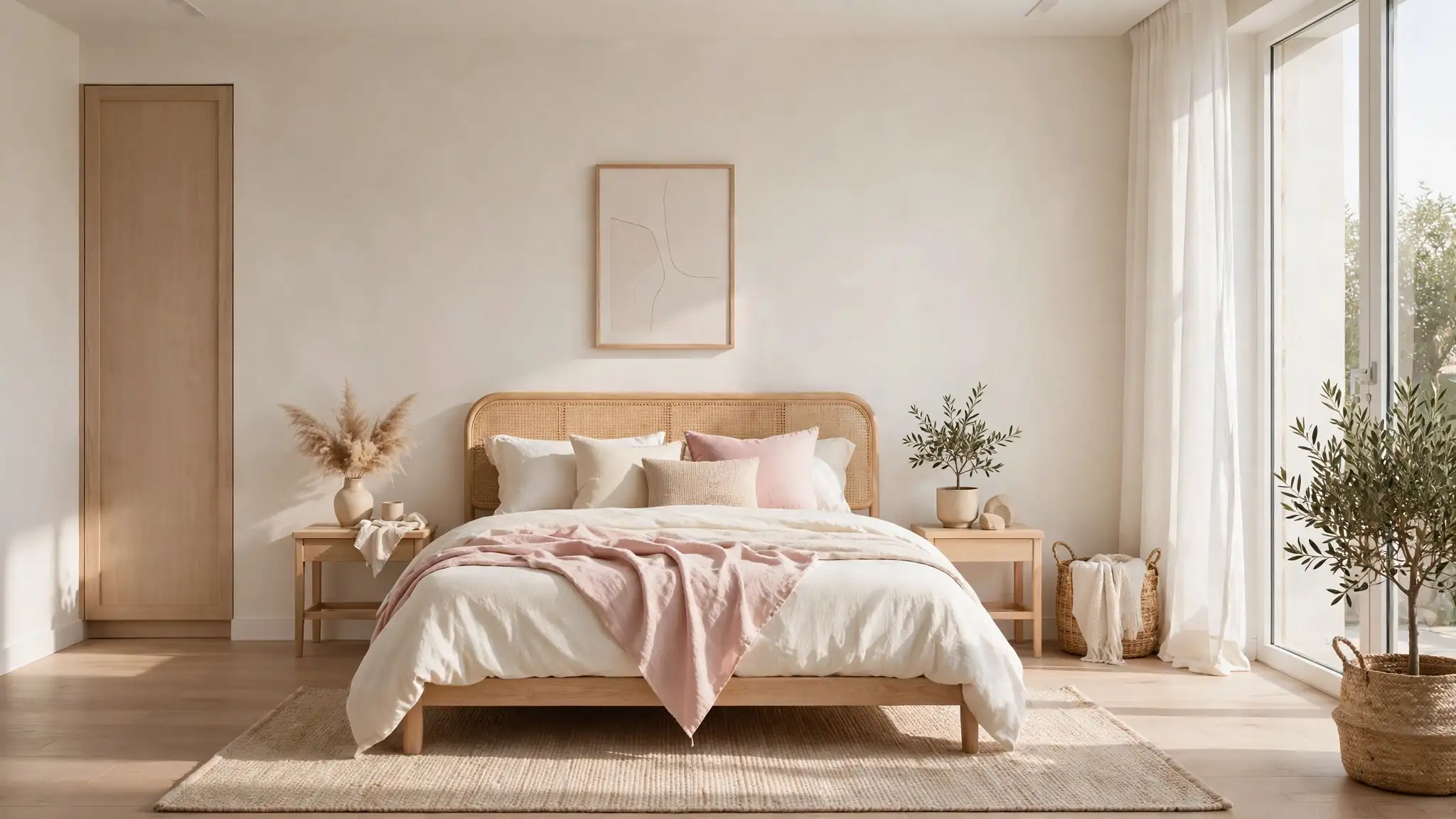 pink bedroom decor (featured)