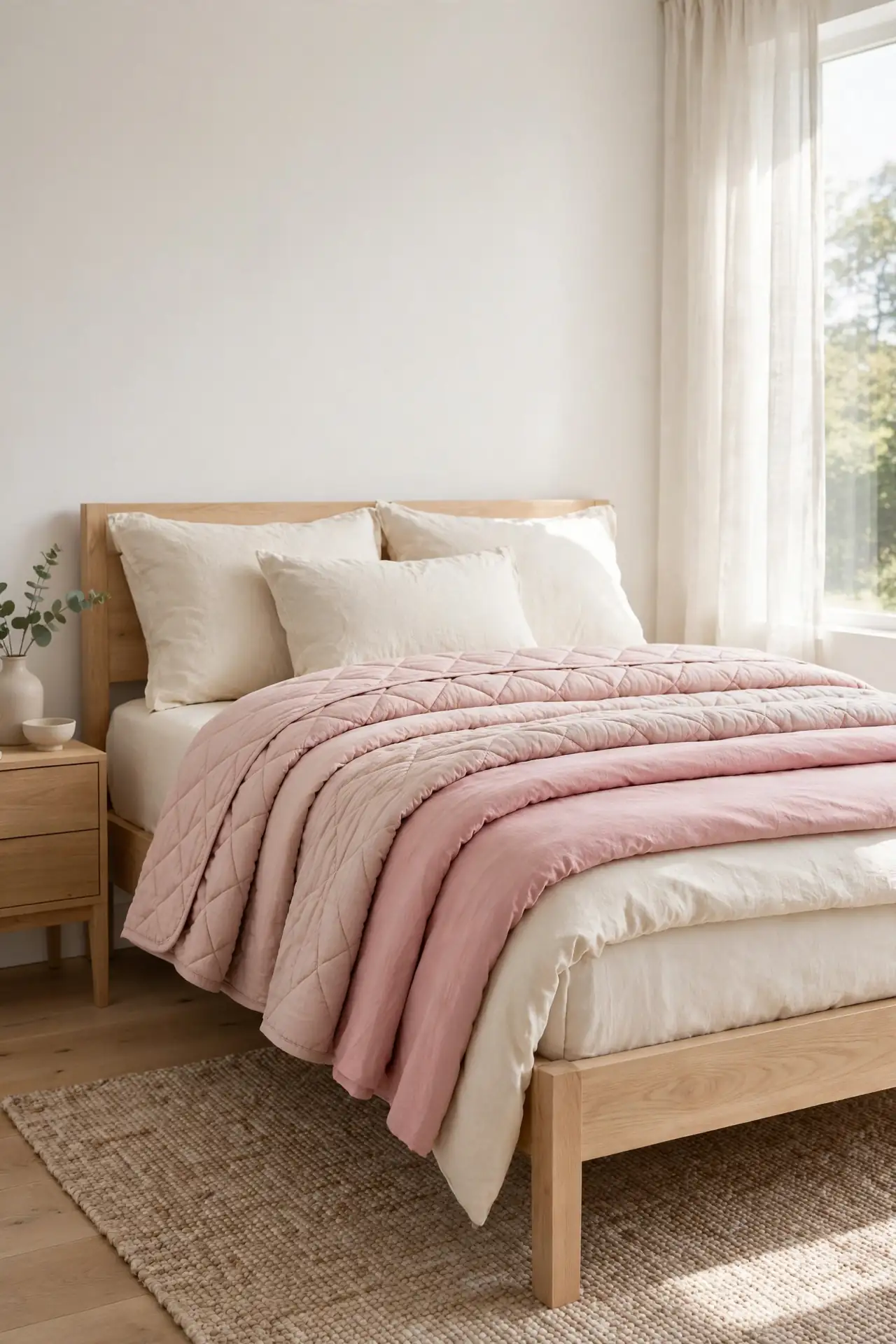 Pink Bedding Layers