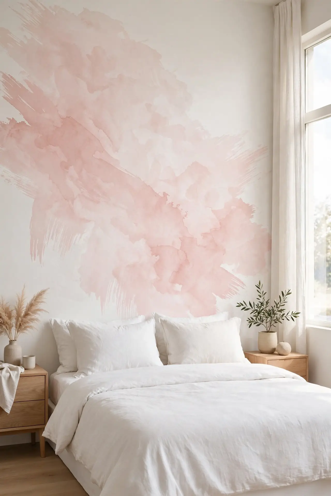 Watercolor Pink Mural