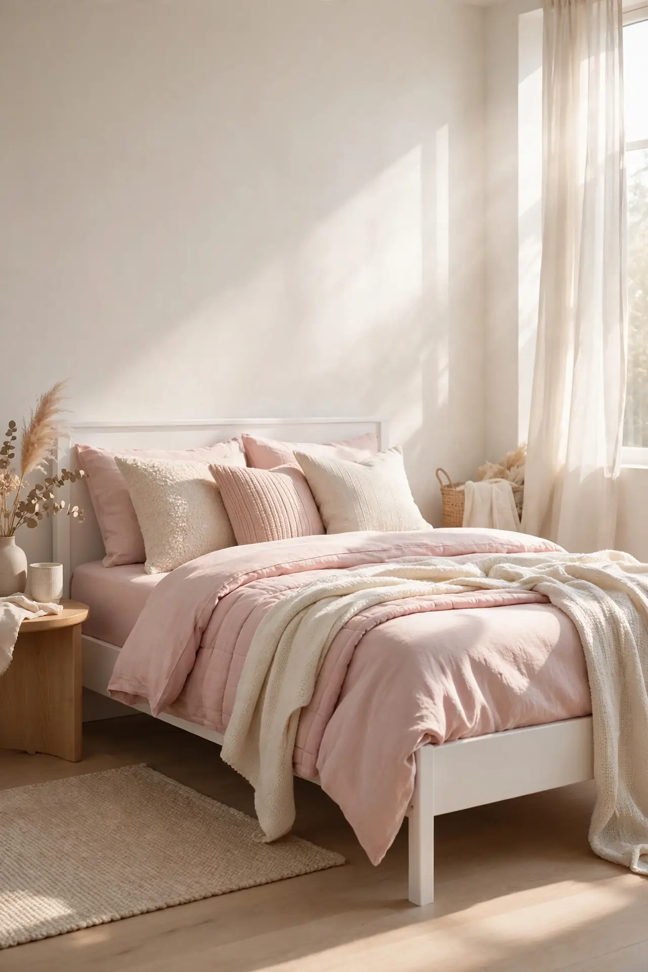 Blush Bedding Layers