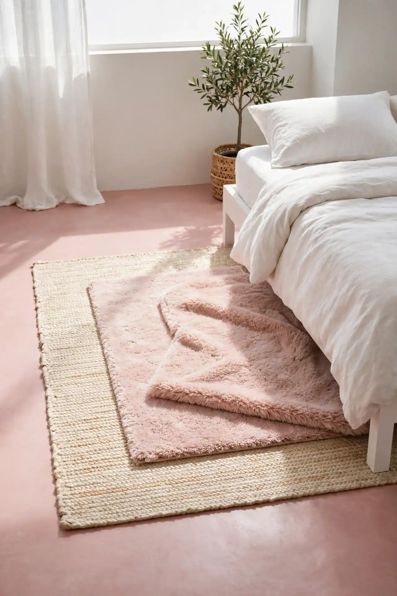 Layered Pink Rugs