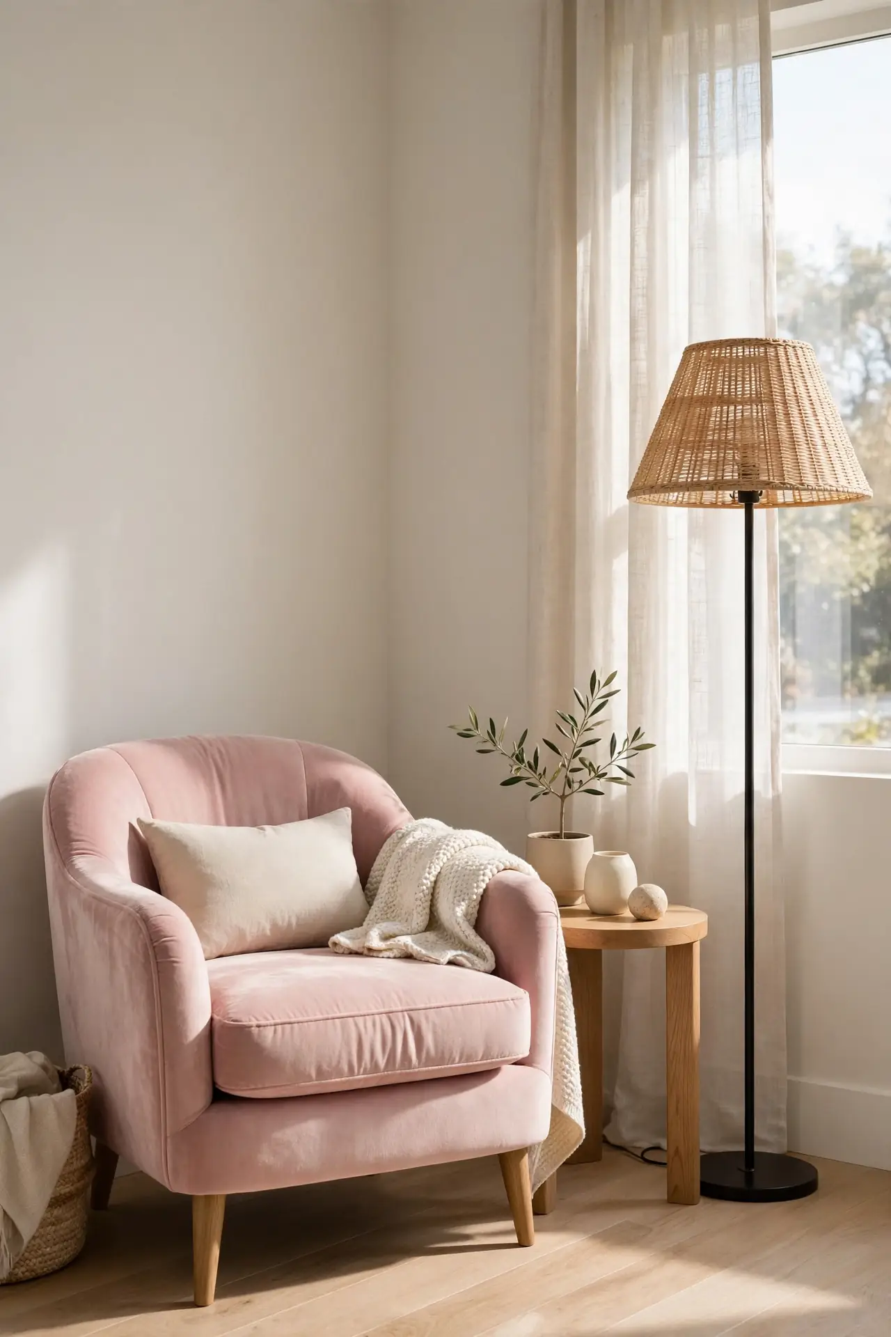 Pink Velvet Chair