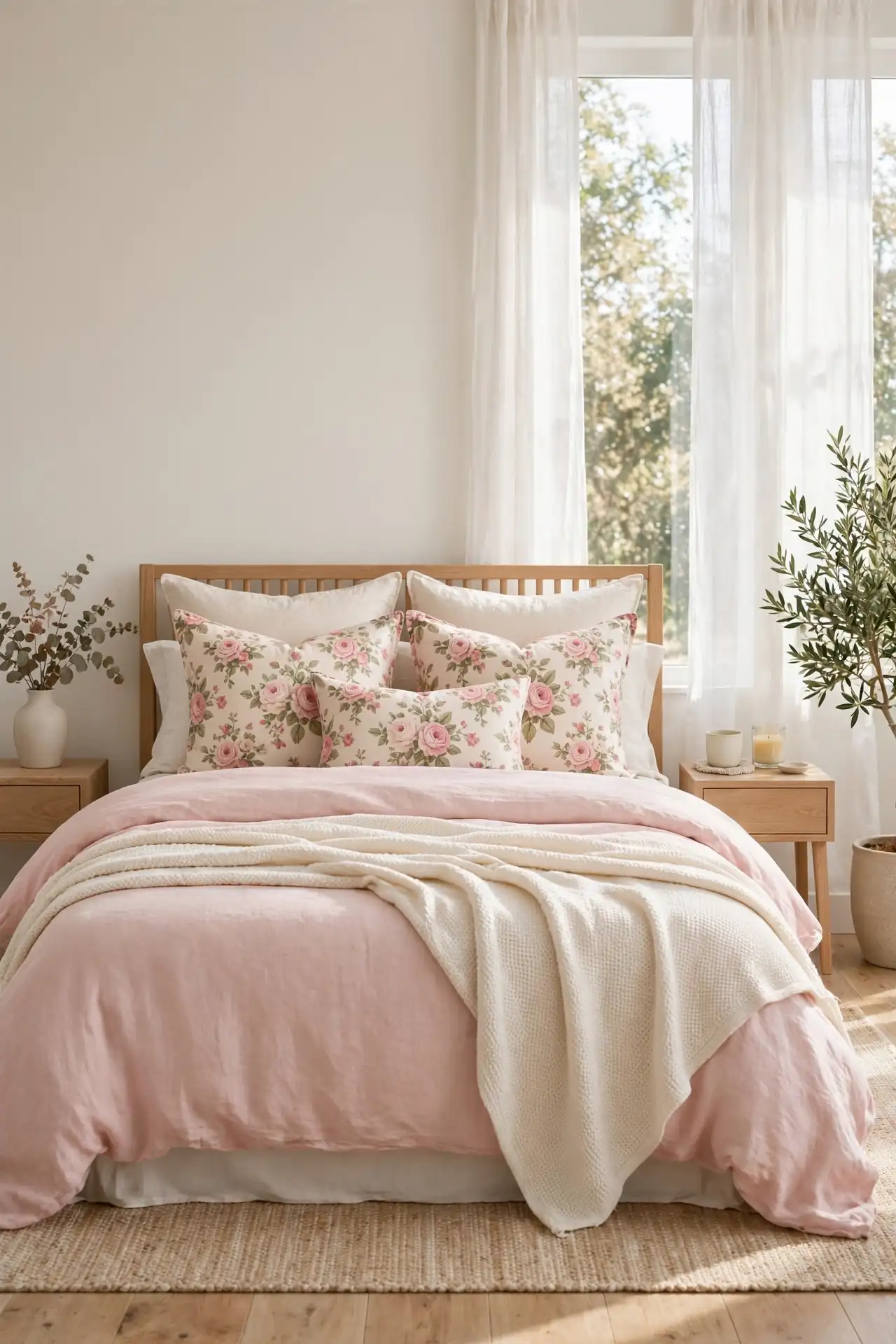 Rose Pattern Pillows
