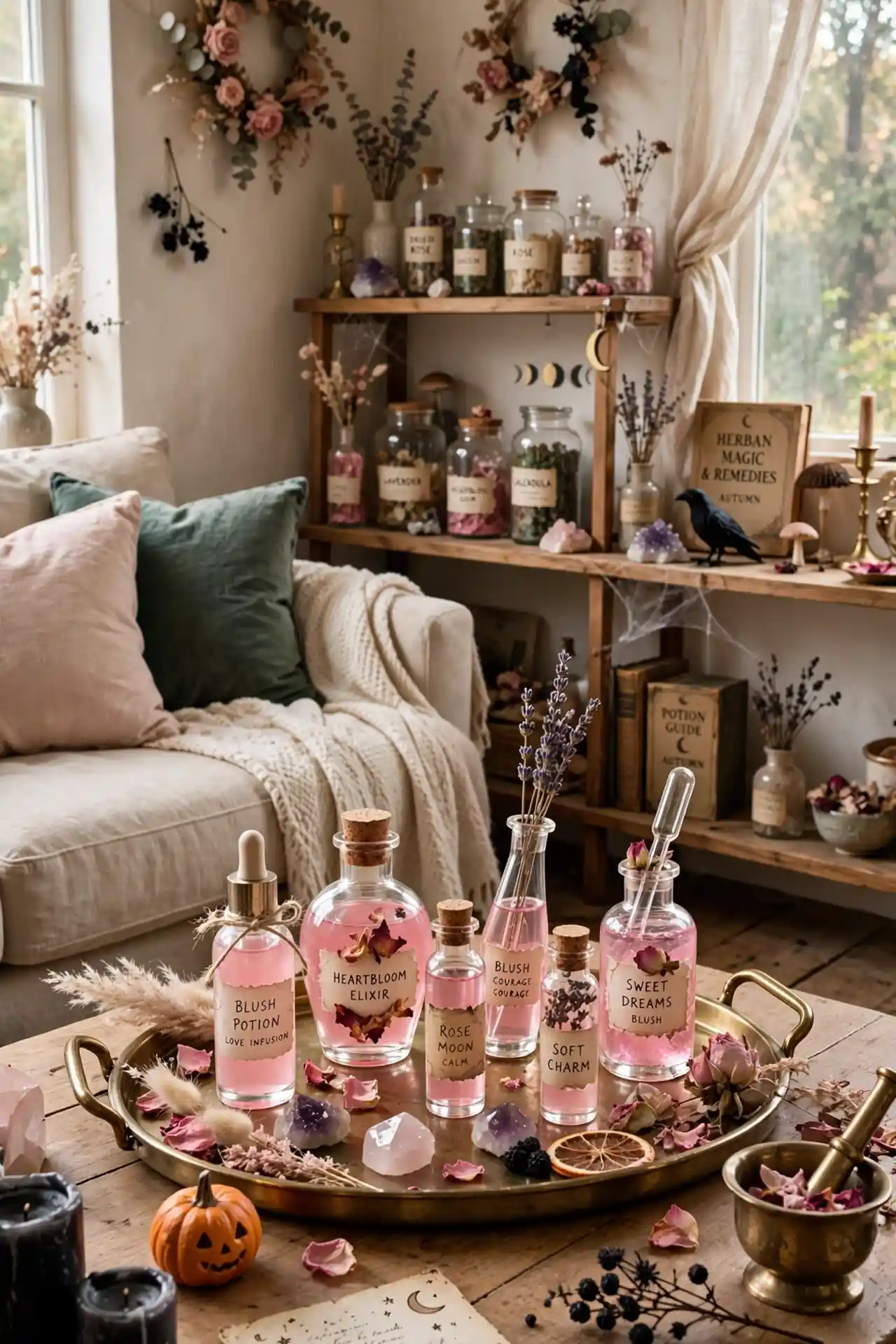Blush Potion Bottles