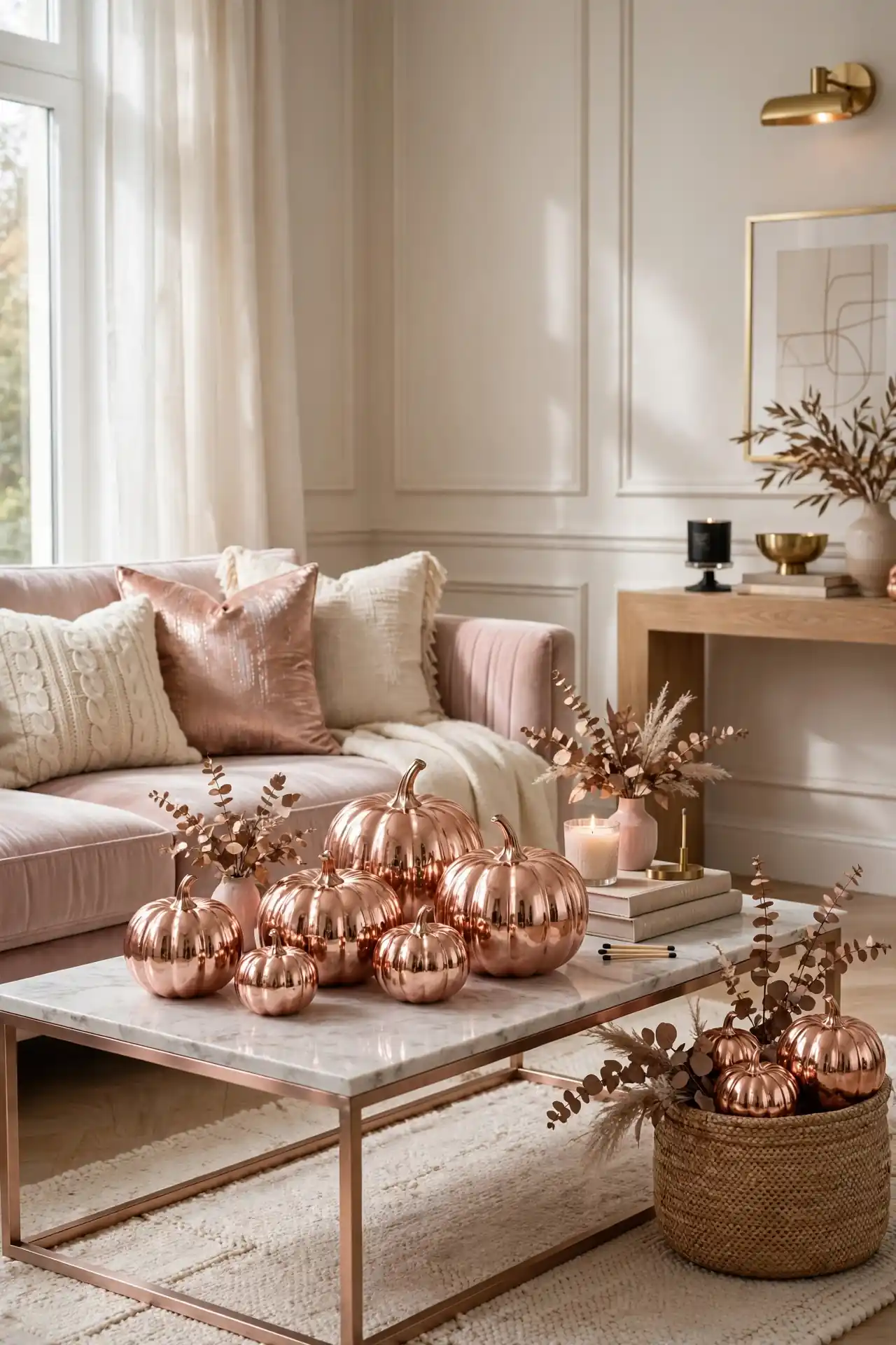 Rose Gold Pumpkins