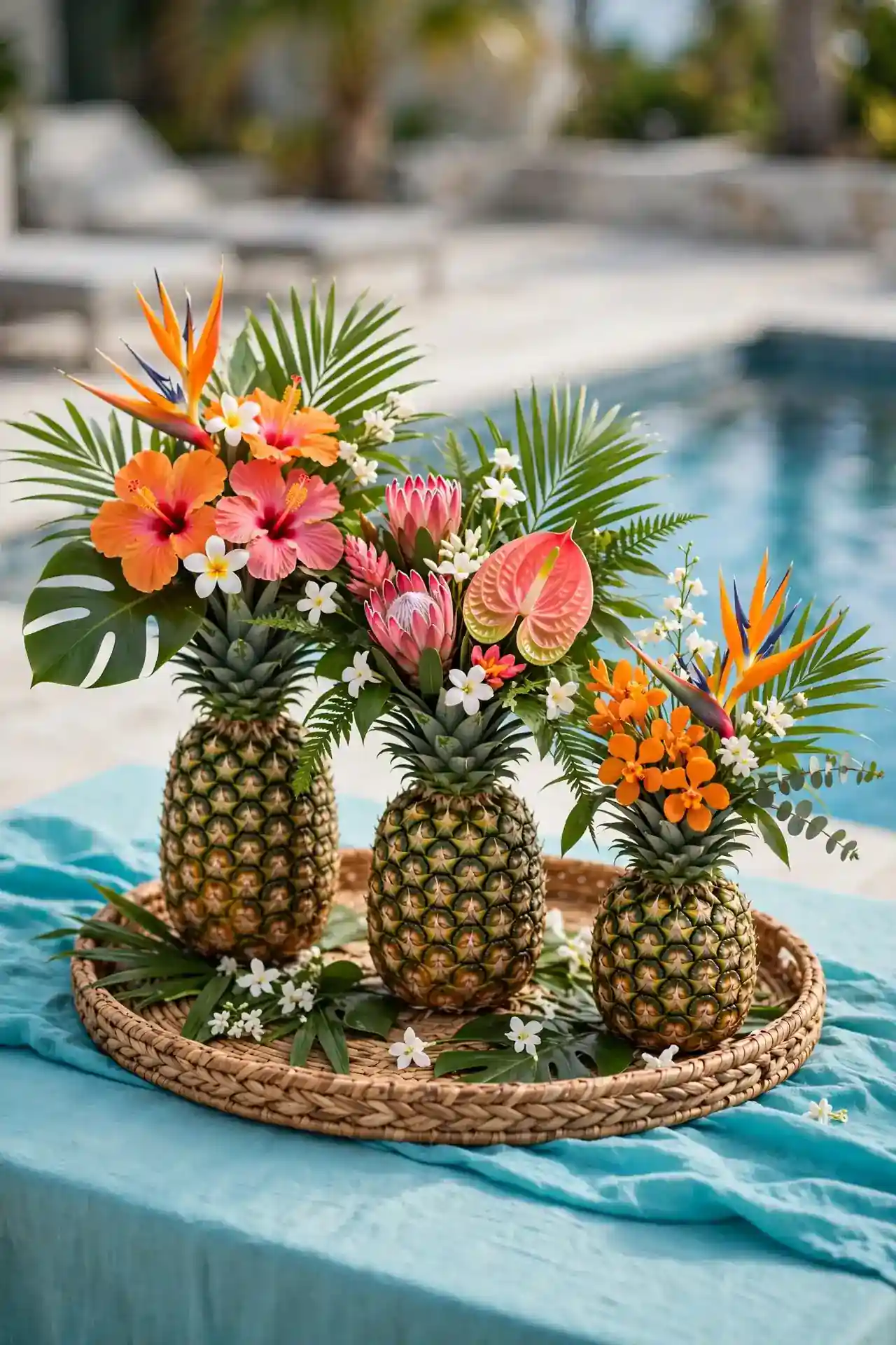 Pineapple Table Centerpieces