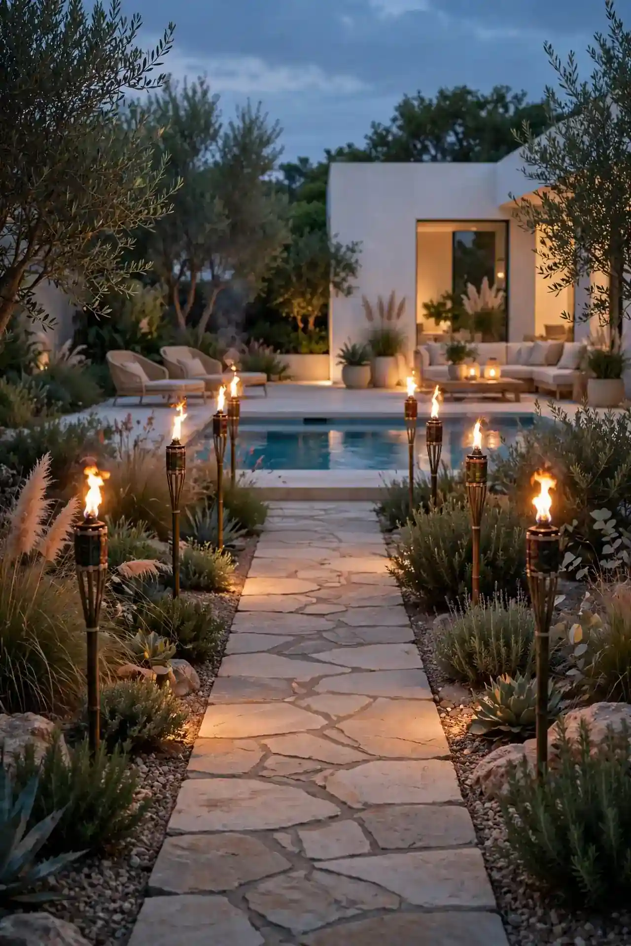 Tiki Torch Pathway