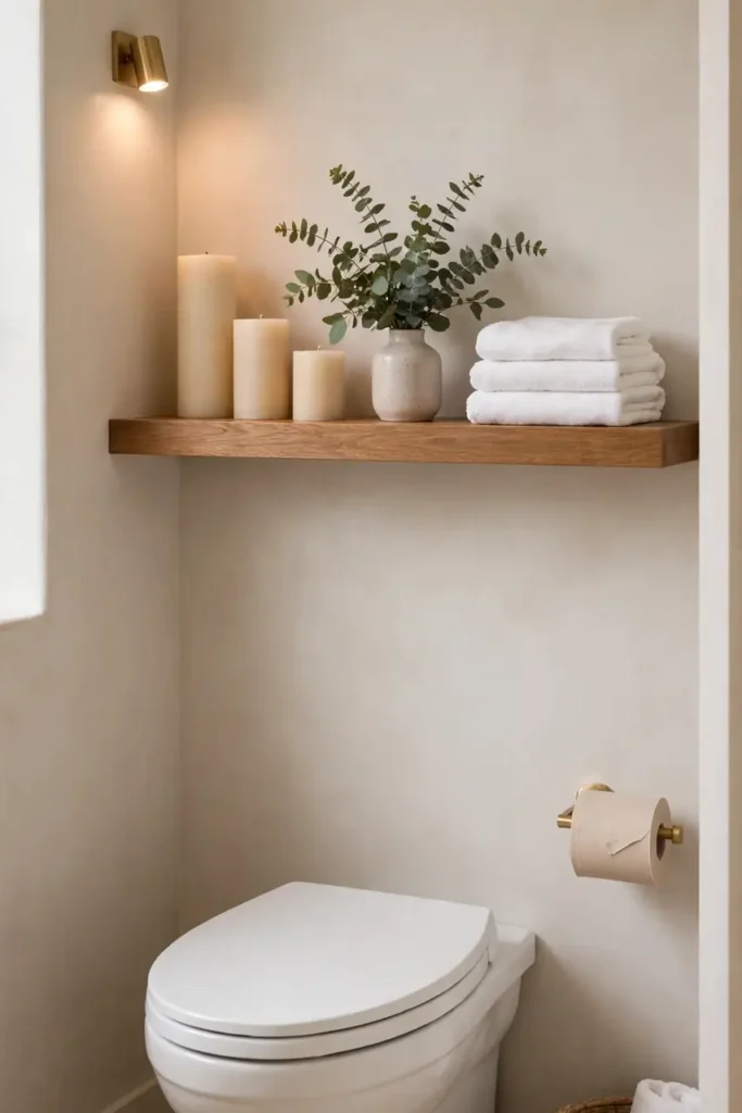 Candlelit Shelf Styling