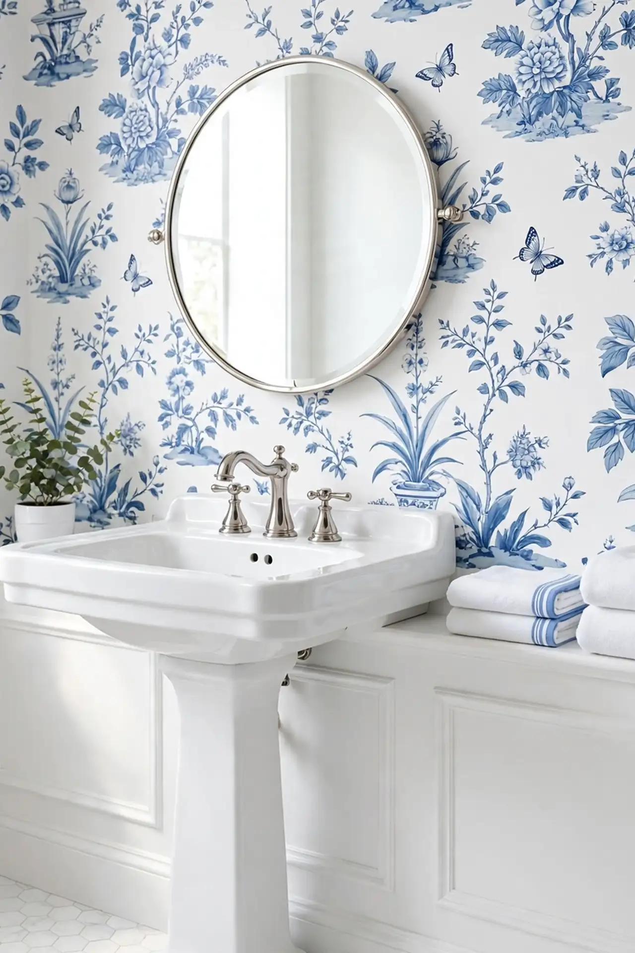 Crisp Blue And White
