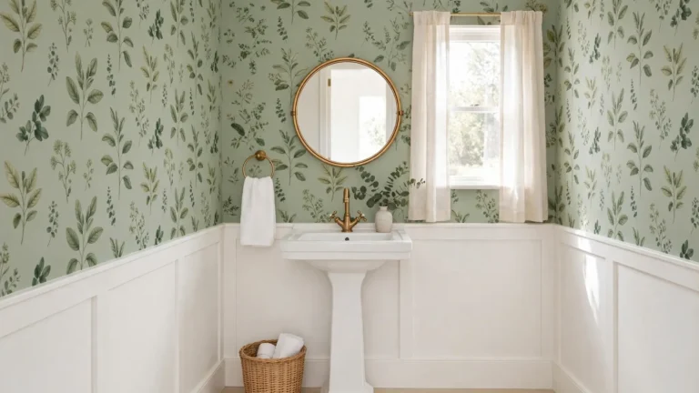powder room wallpaper ideas for small bathrooms