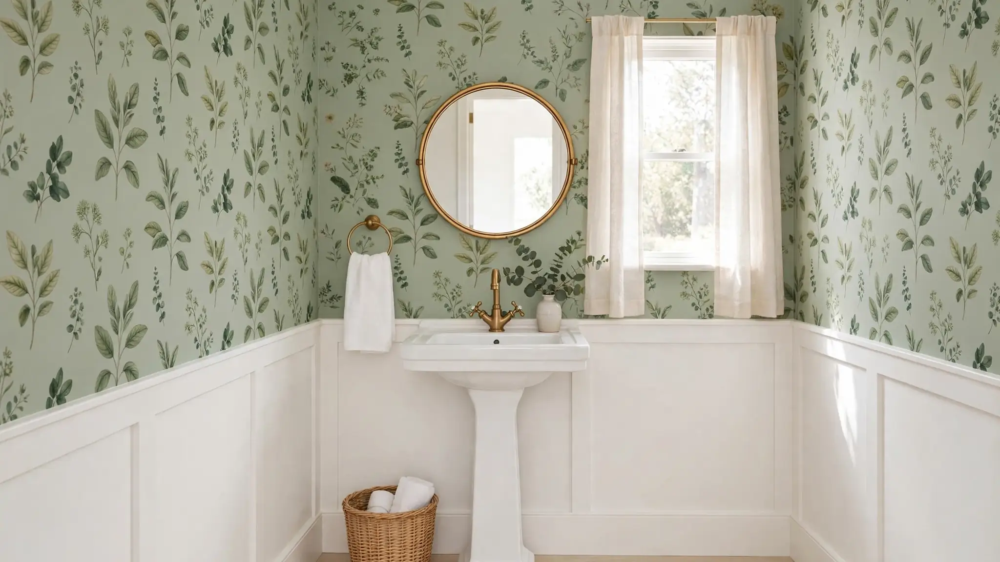 powder room wallpaper ideas for small bathrooms