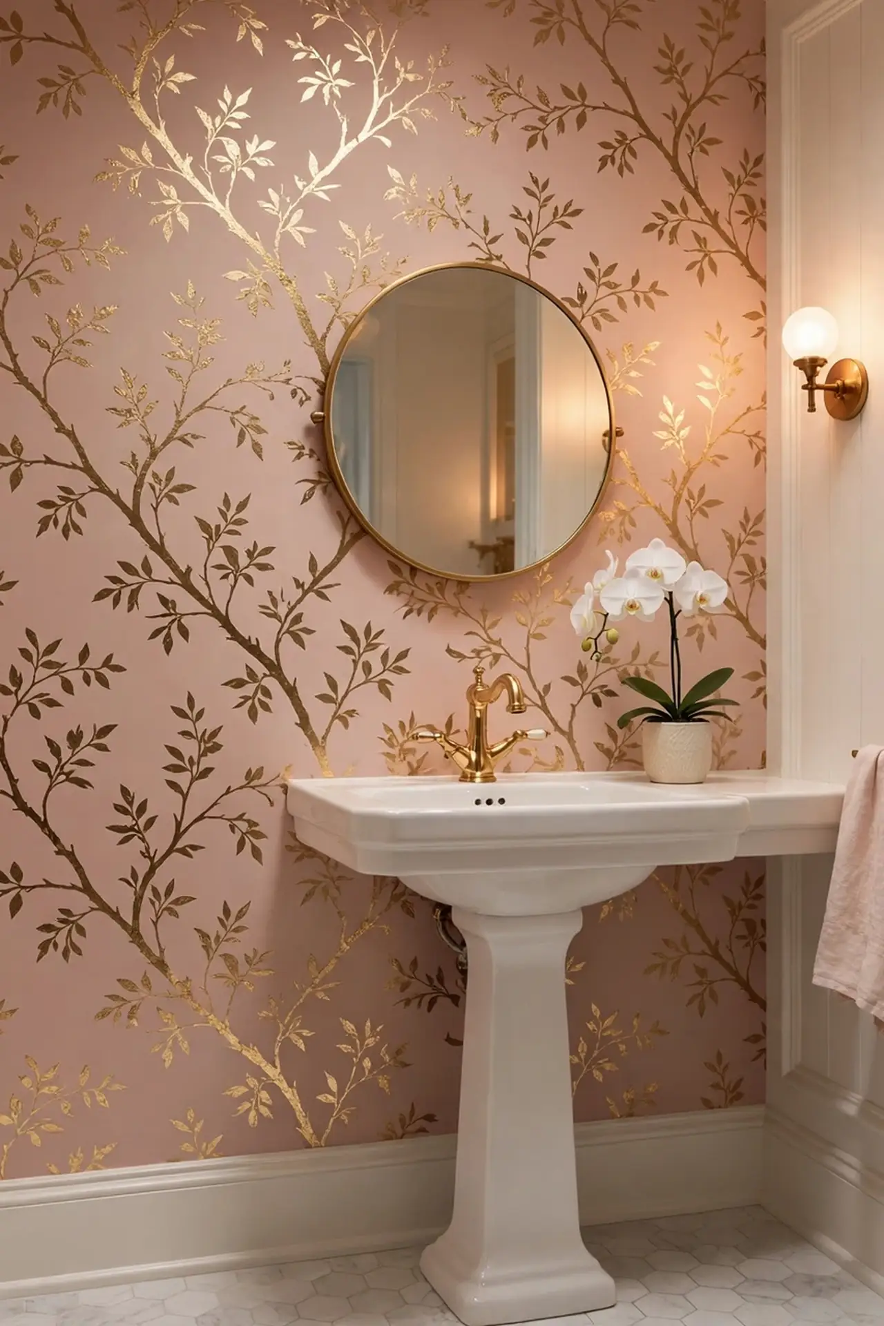 Metallic Foil Accent Wall